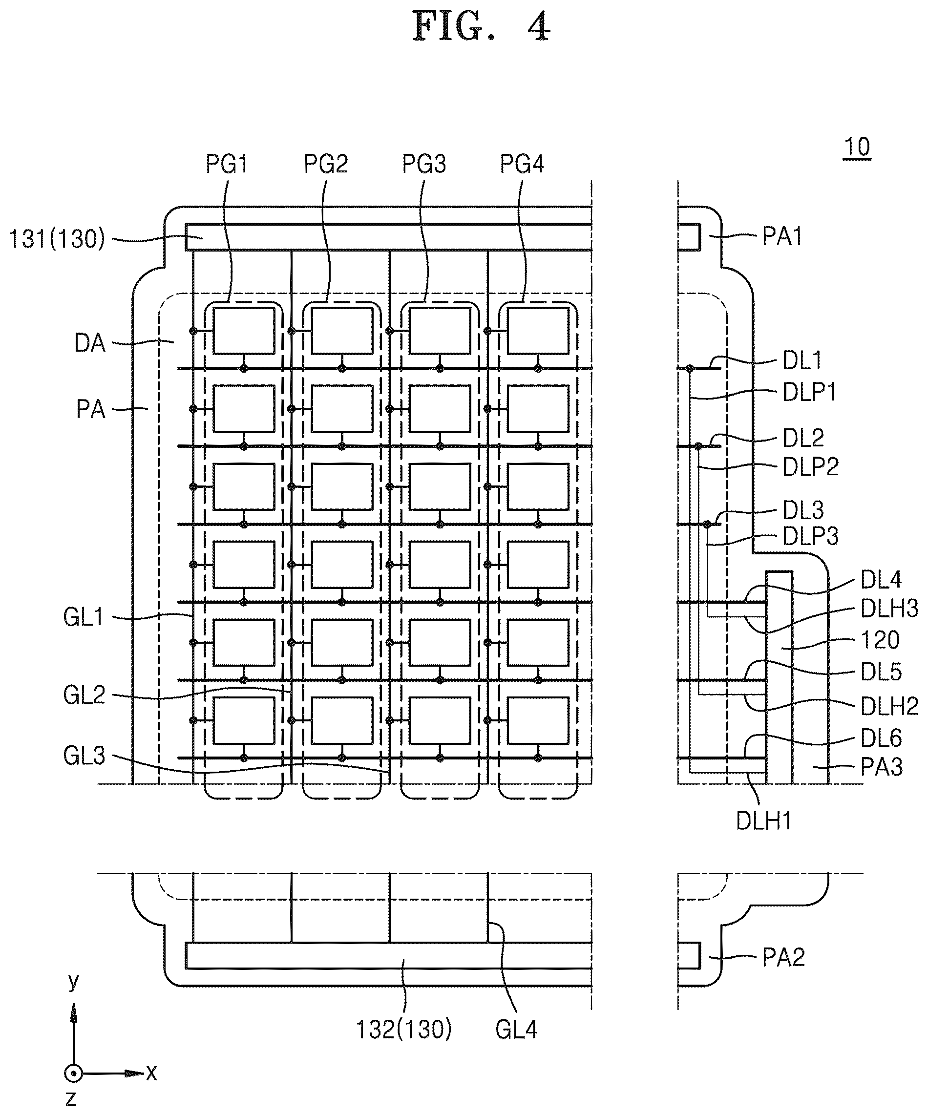Patent US12586537 Figure 4 – Display apparatus