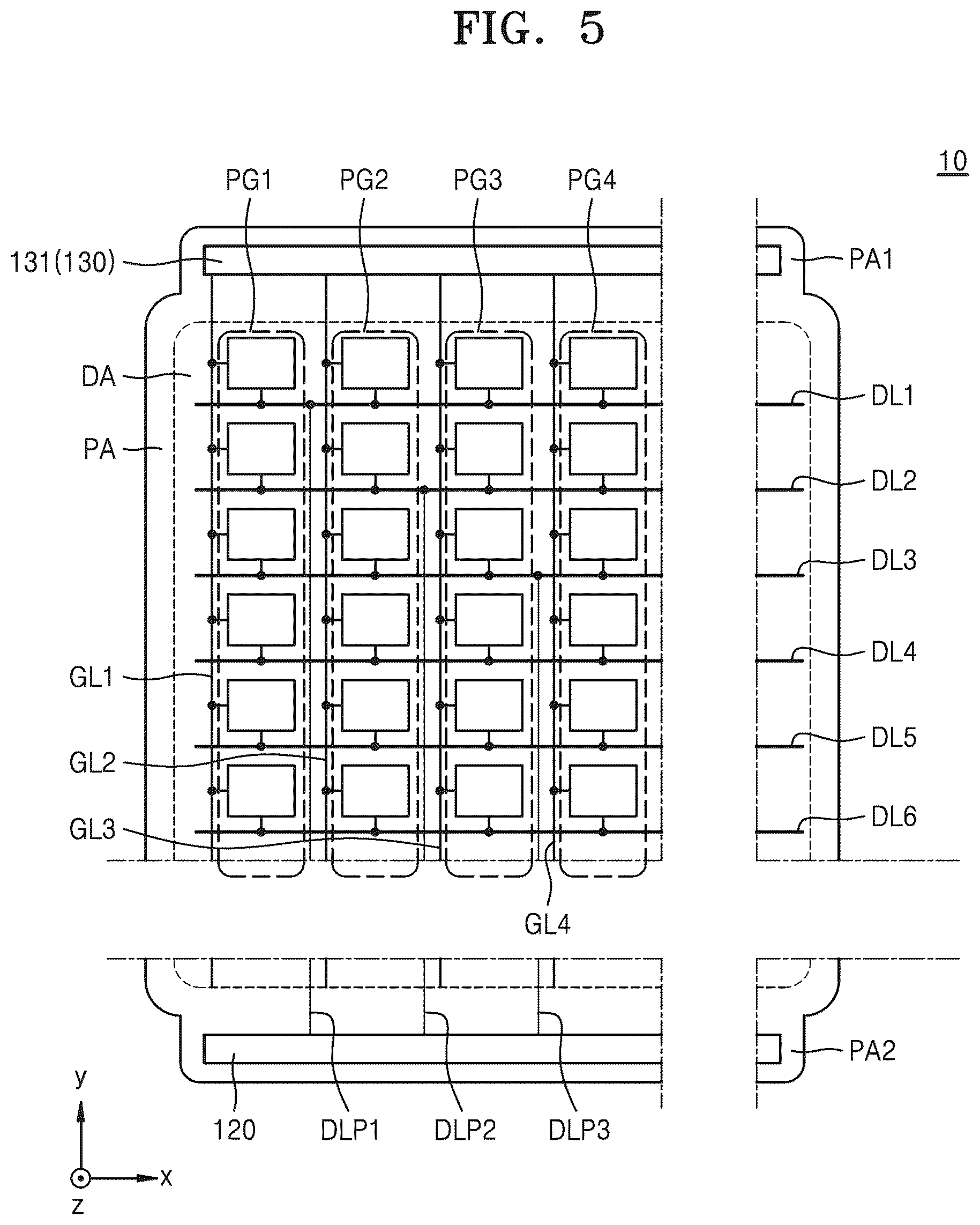 Patent US12586537 Figure 5 – Display apparatus