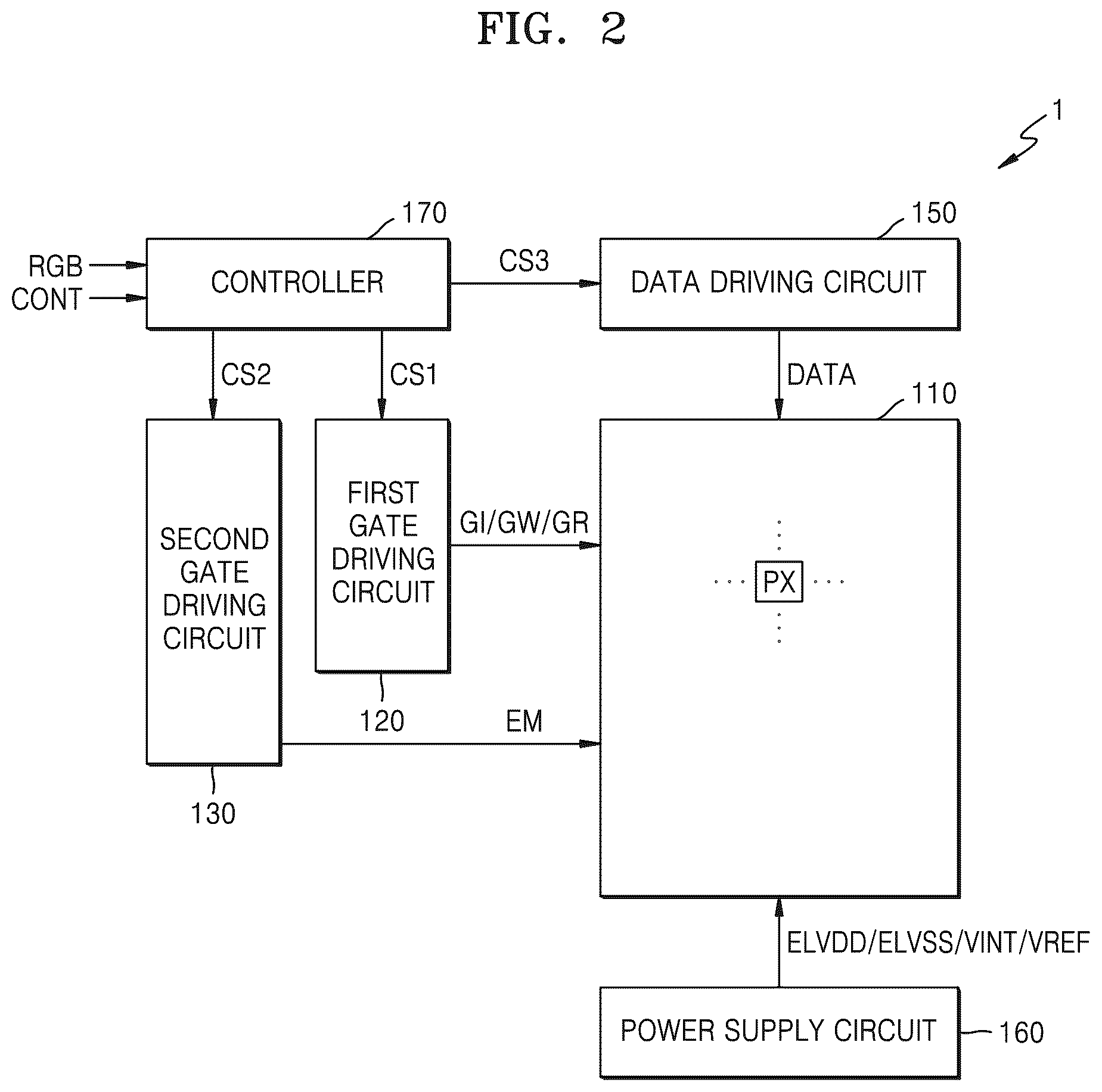 Patent US12586539 Figure 2 – Display apparatus