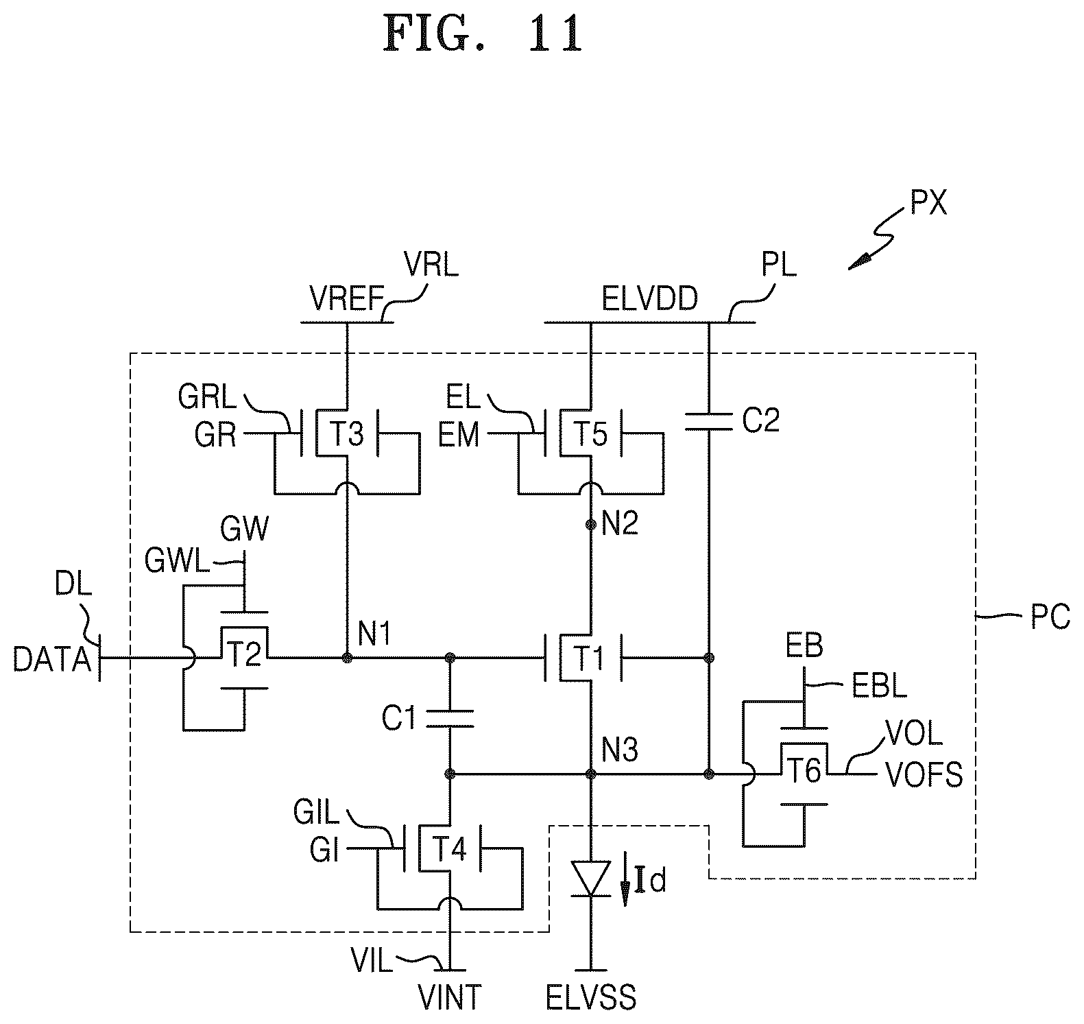 Patent US12586539 Figure 11 – Display apparatus