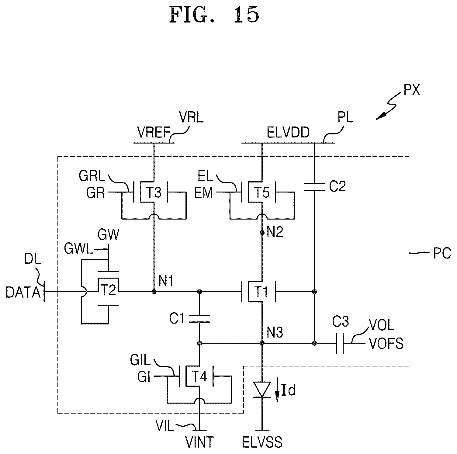 Patent US12586539 Figure 15 – Display apparatus