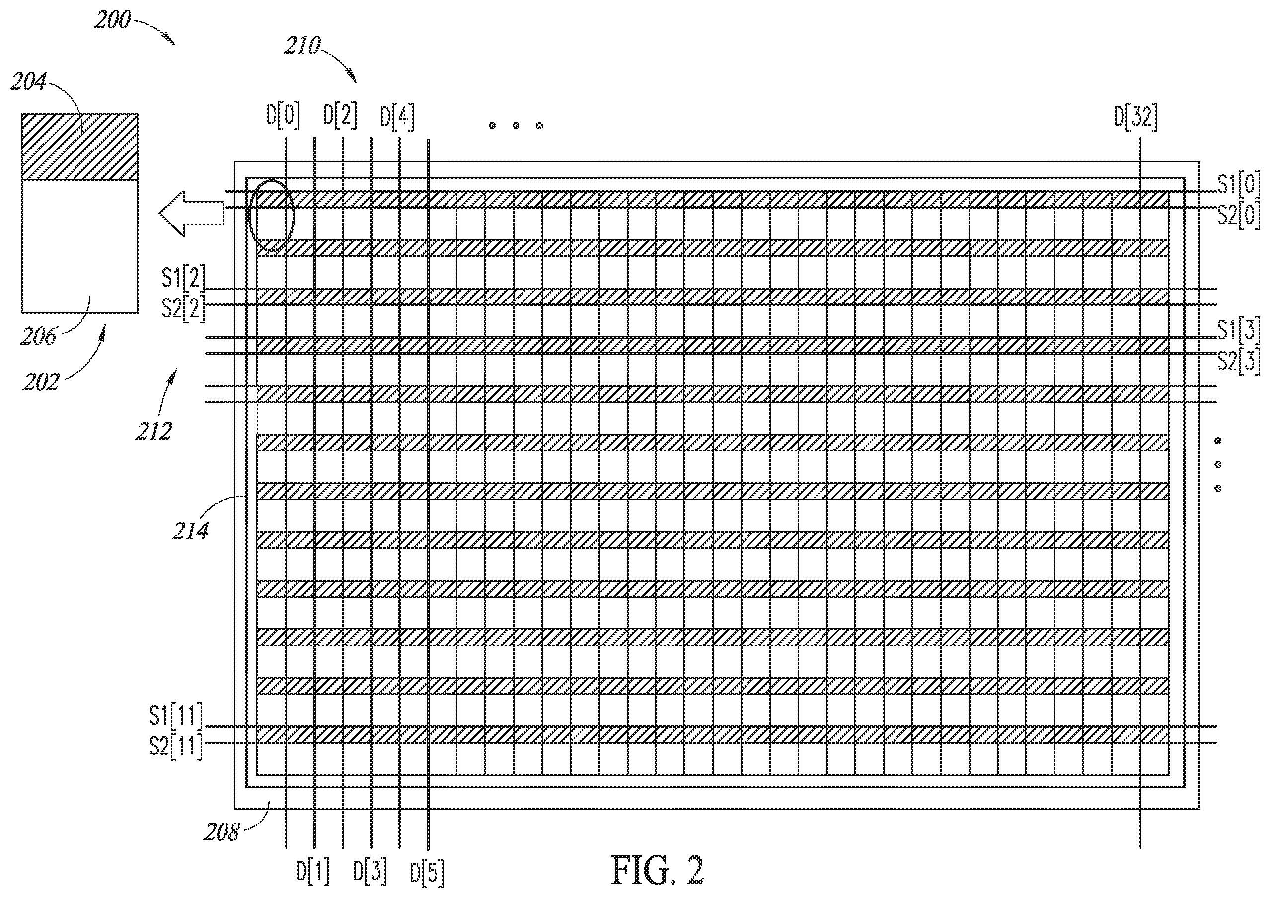 Patent US12586543 Figure 2 – Methods and circuits for diode-based display backplanes and electronic displays