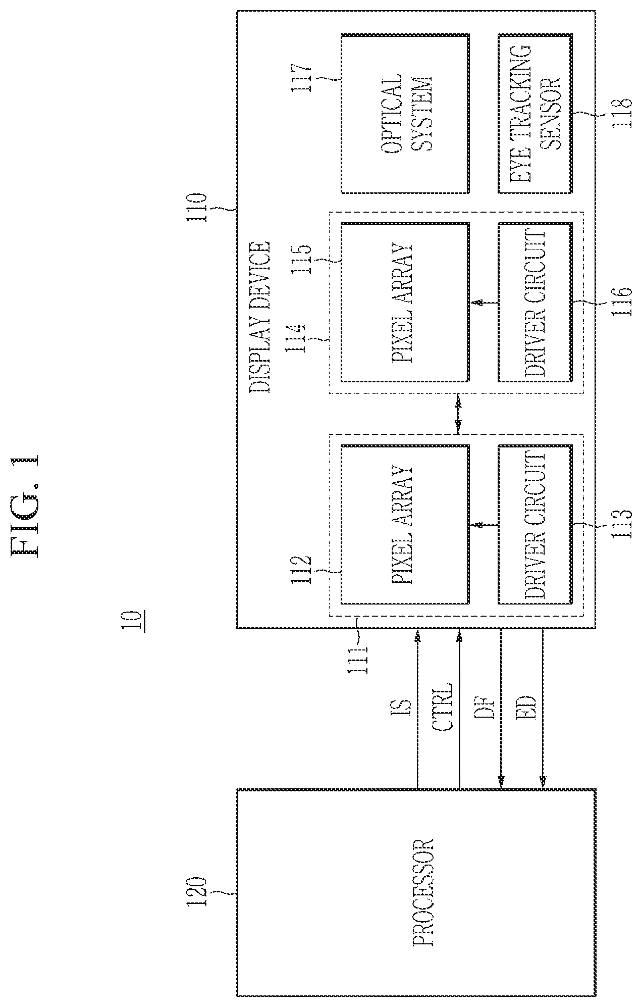 Patent US12586548 Figure 1 – Display device and method for displaying image