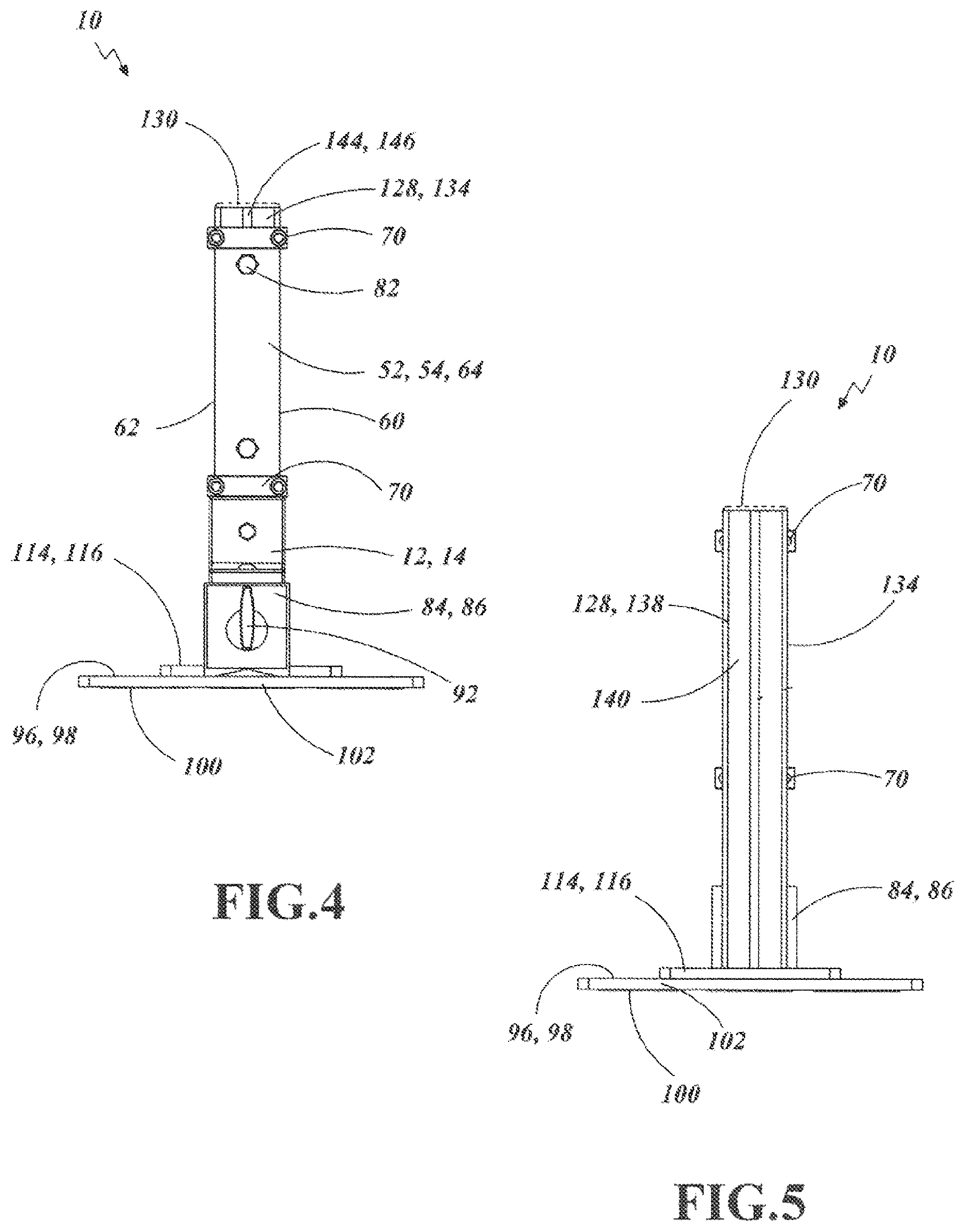 Patent US12586551 Figure 4 – Instrument stand adapter base