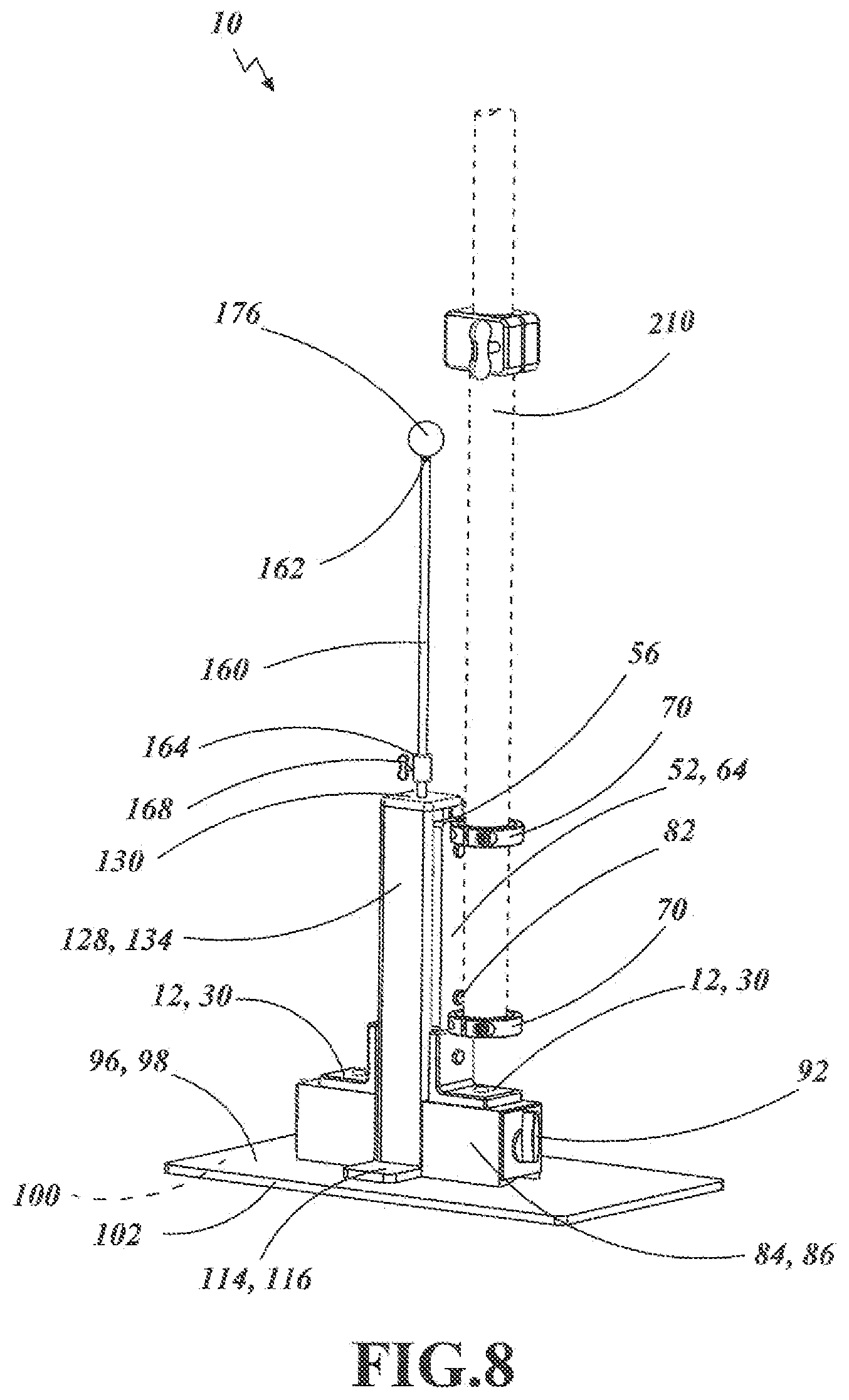 Patent US12586551 Figure 6 – Instrument stand adapter base