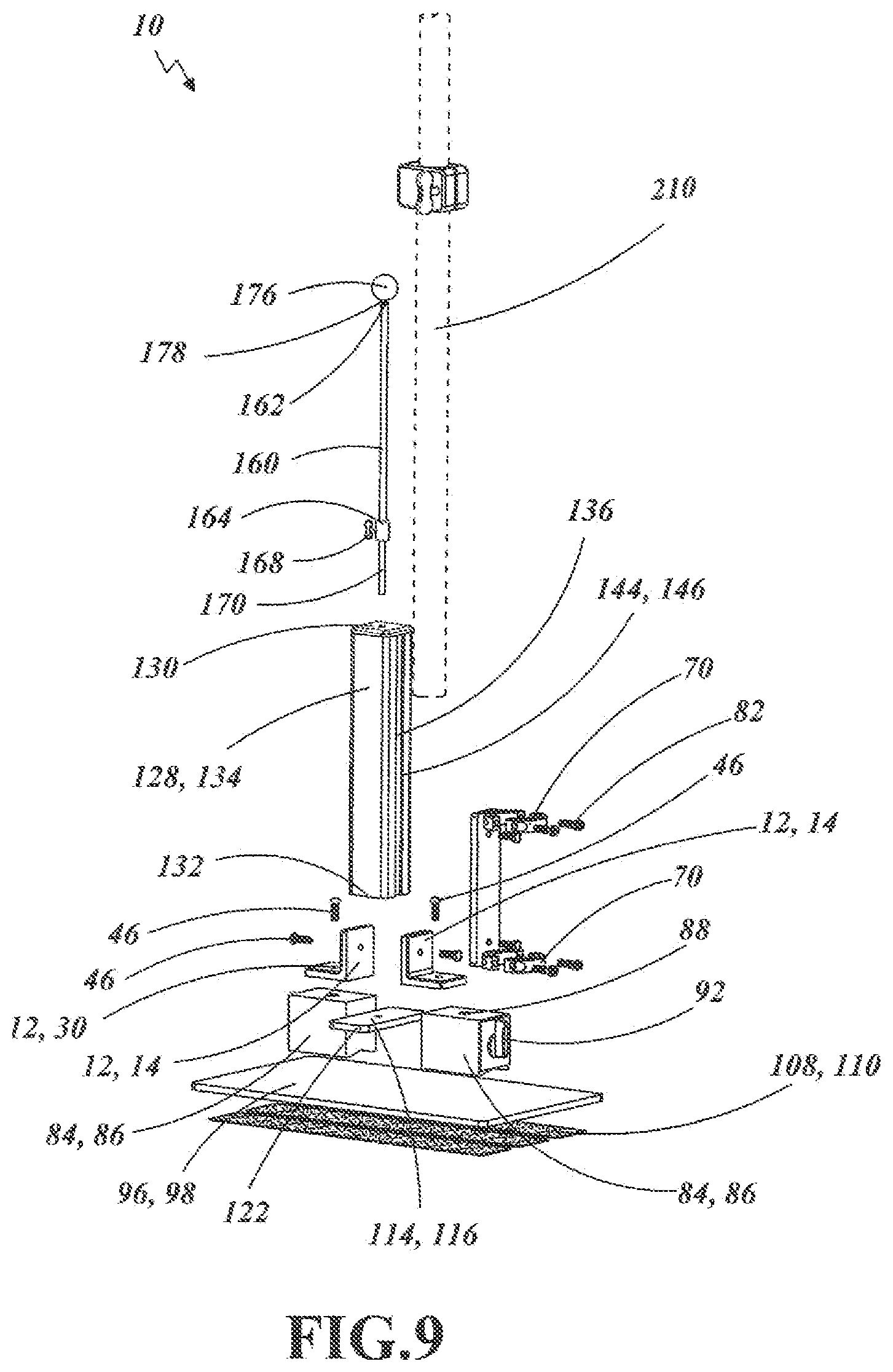 Patent US12586551 Figure 7 – Instrument stand adapter base