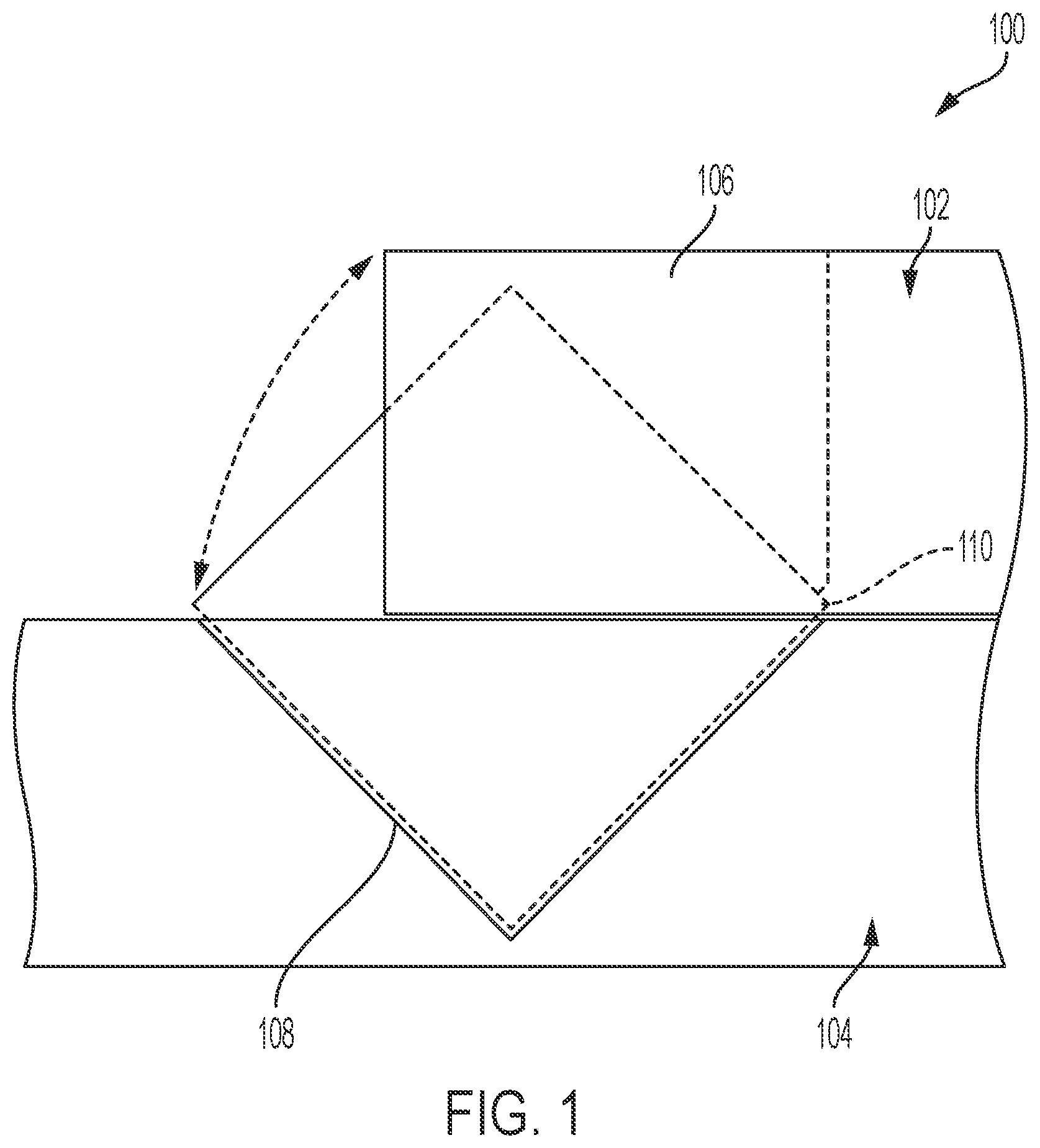 Patent US12586555 Figure 1 – Hinging alignment tabs in semi-rigid substrate