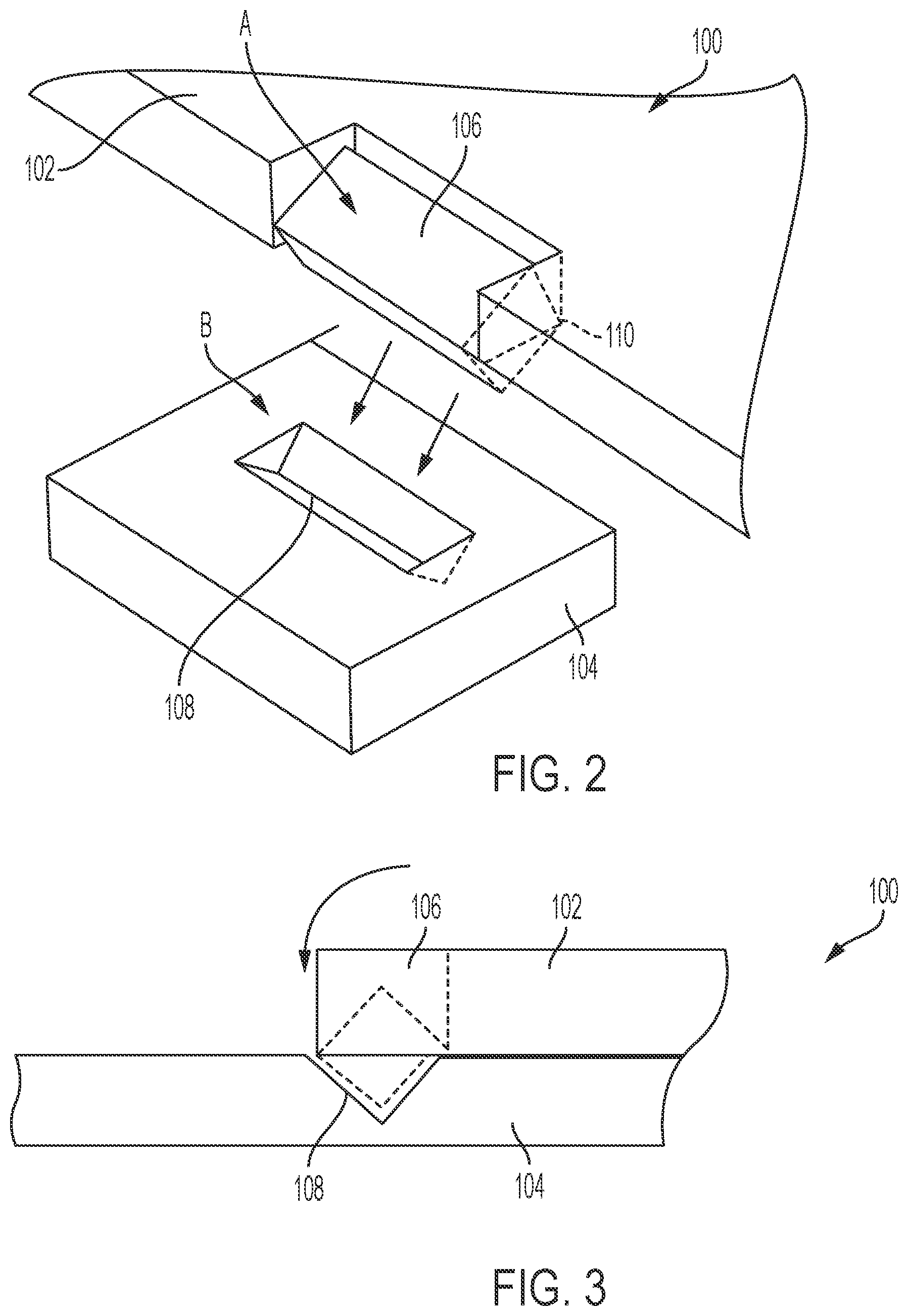 Patent US12586555 Figure 2 – Hinging alignment tabs in semi-rigid substrate