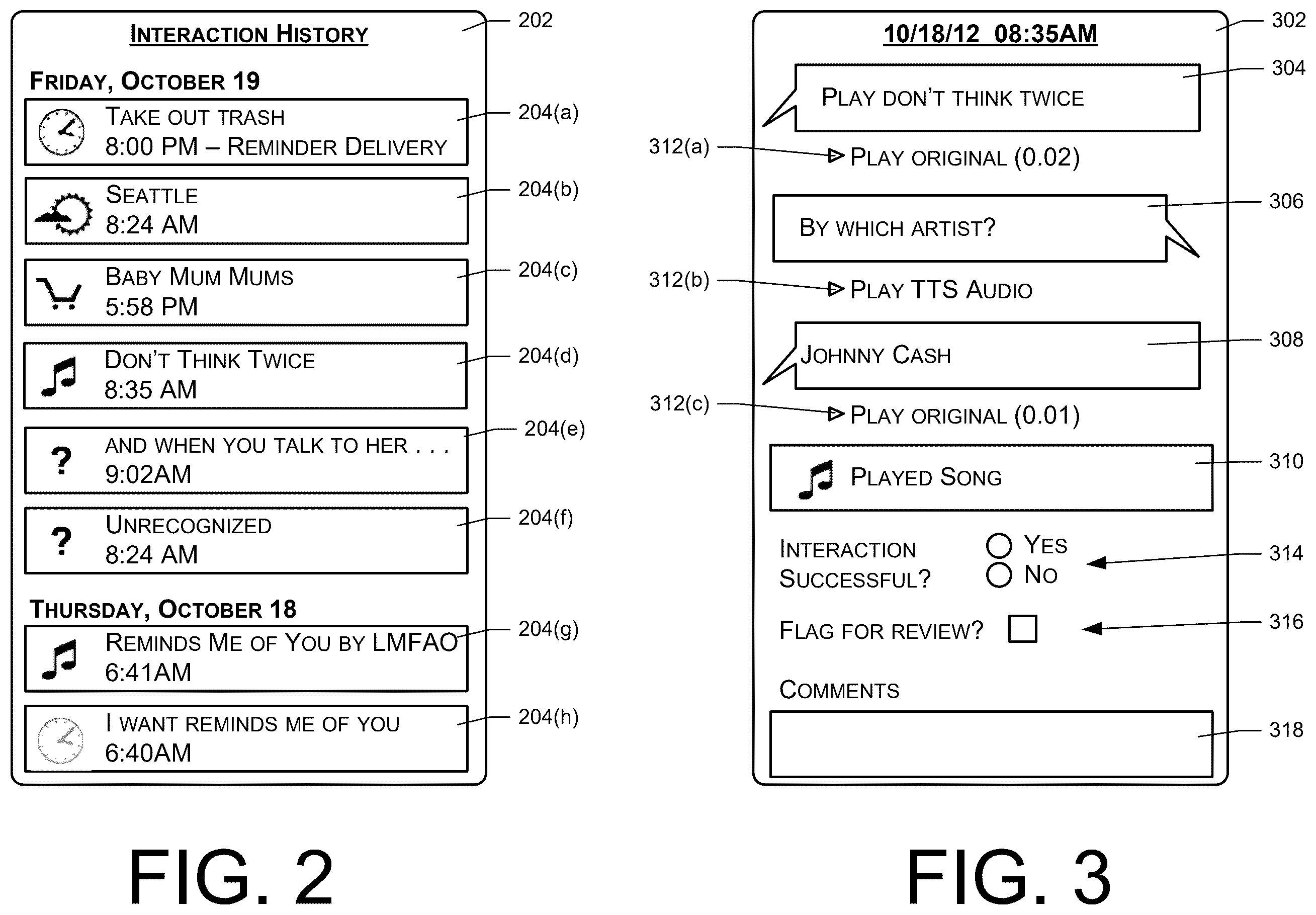 Patent US12586564 Figure 2 – User feedback for speech interactions