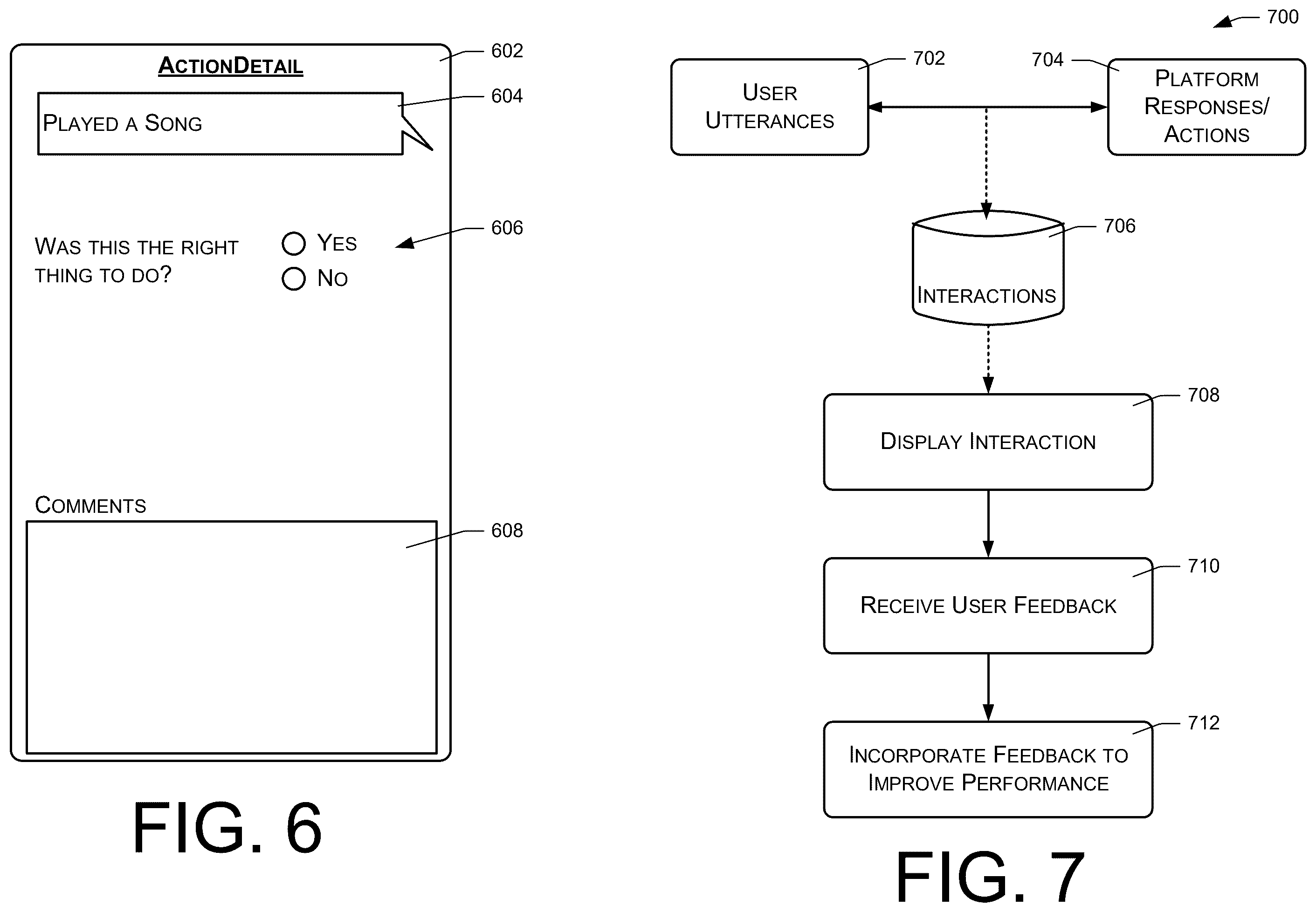 Patent US12586564 Figure 4 – User feedback for speech interactions