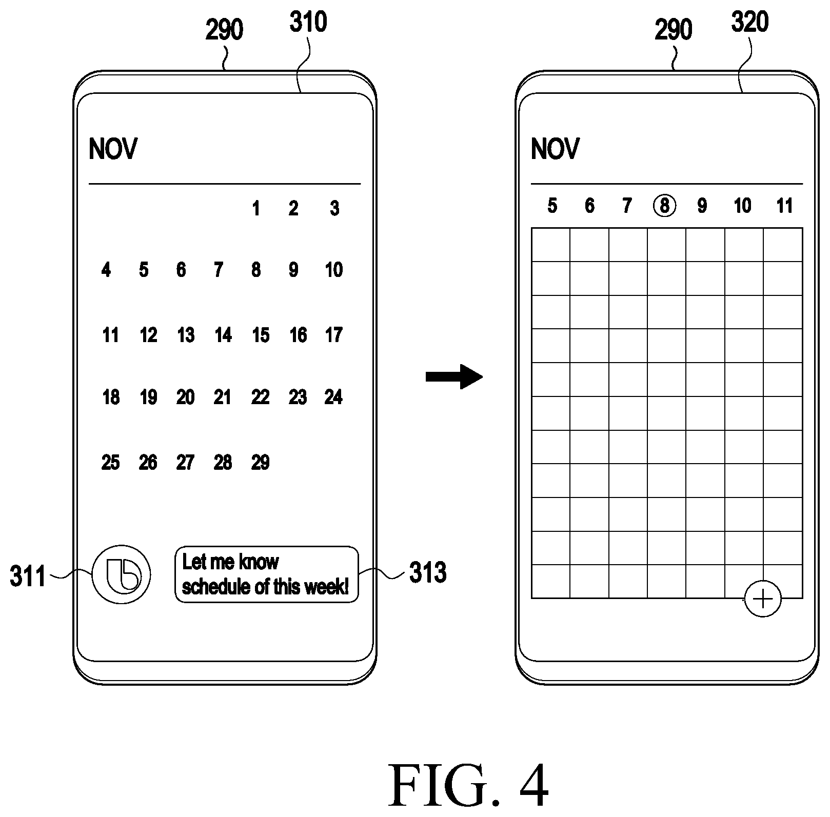 Patent US12586574 Figure 4 – Electronic device for processing utterance, operating method thereof, and storage medium