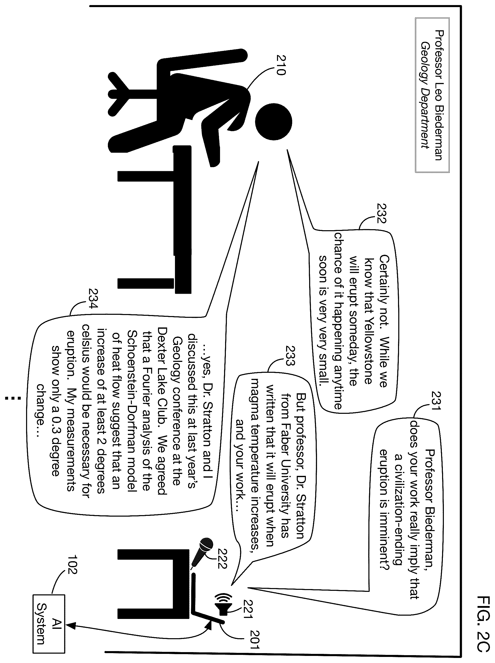 Patent US12586589 Figure 7 – Artificial intelligence system that generates questions and evaluates oral readings and responses