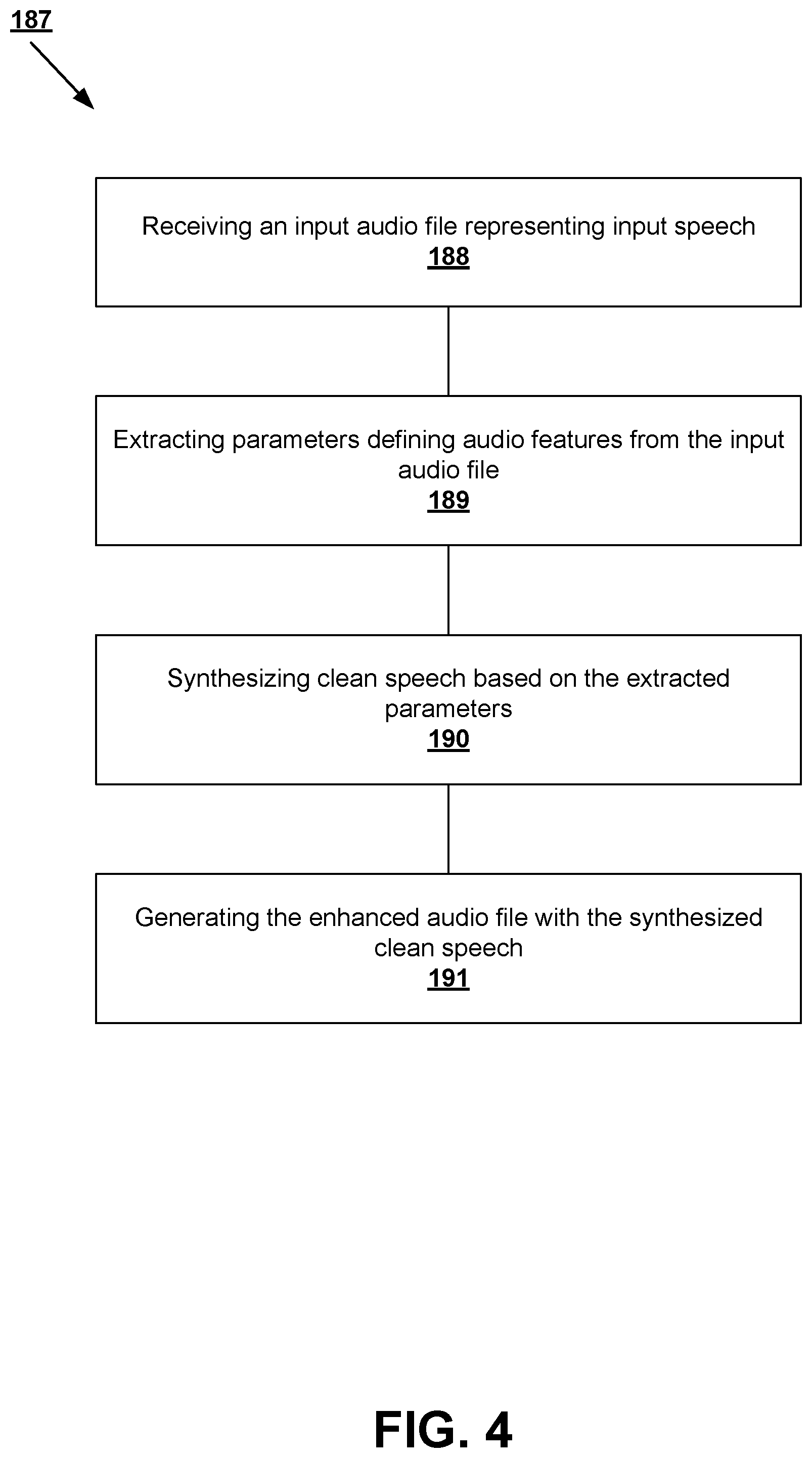 Patent US12586597 Figure 4 – Enhanced audio file generator