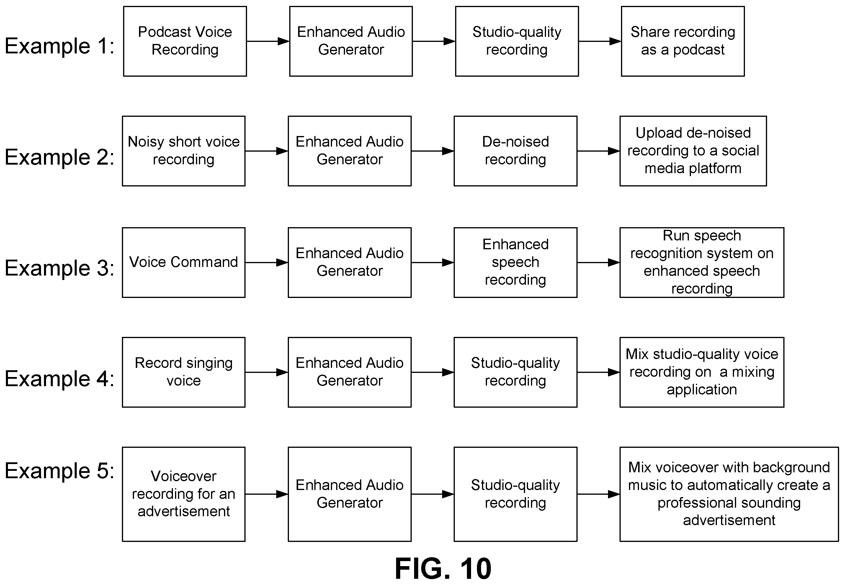 Patent US12586597 Figure 10 – Enhanced audio file generator