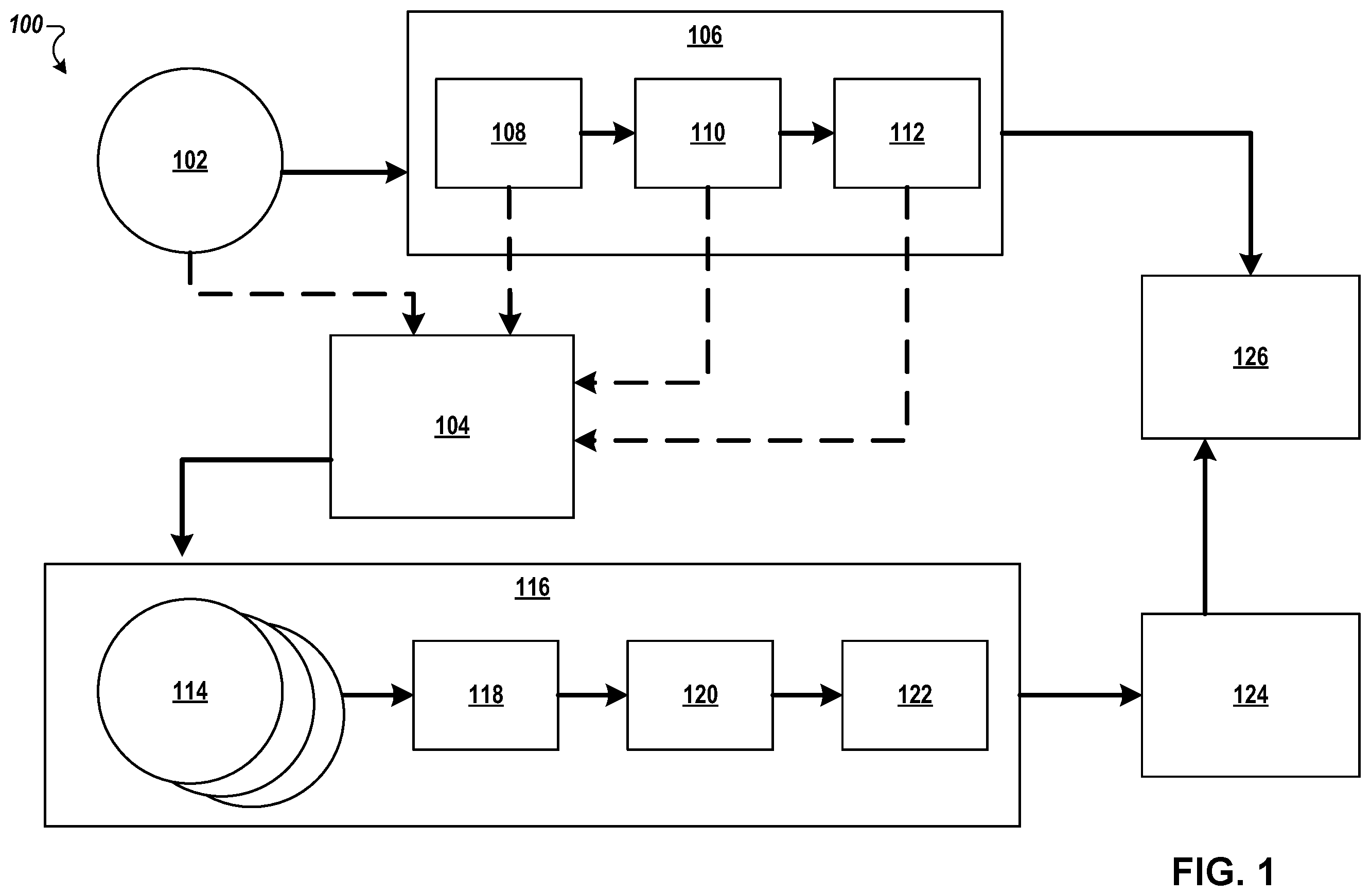 Patent US12586598 Figure 1 – Audio distortion removal based on a set of reference audio samples