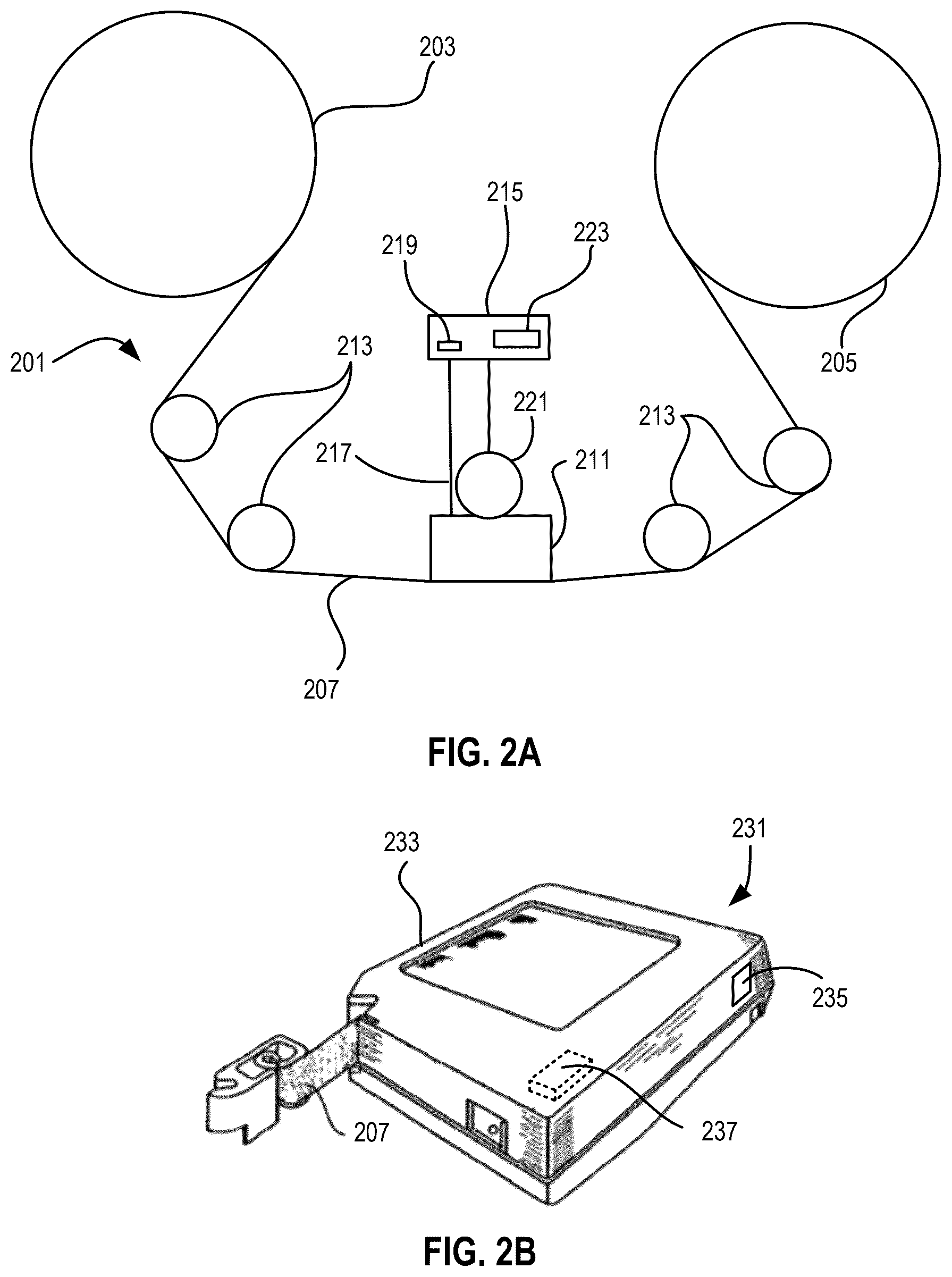 Patent US12586605 Figure 2 – Magnetic tape head usable in two or more modes of operation