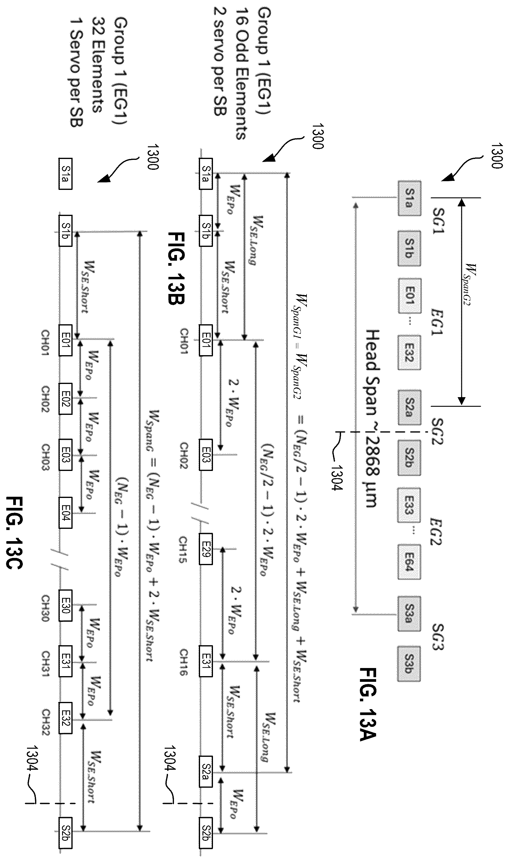 Patent US12586605 Figure 14 – Magnetic tape head usable in two or more modes of operation