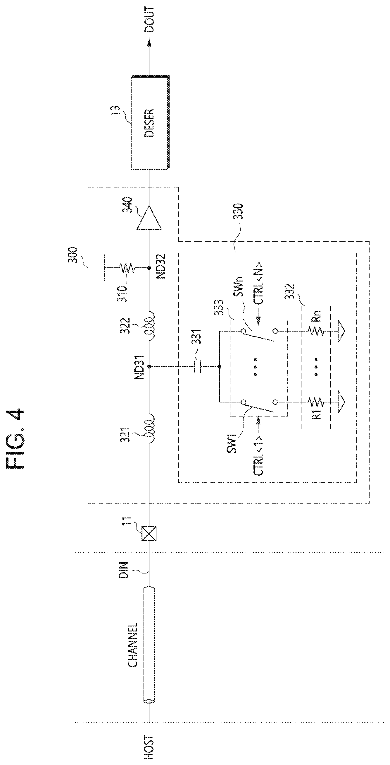 Patent US12586614 Figure 4 – Data transmission/receiving circuit, data training circuit and semiconductor apparatus including the same