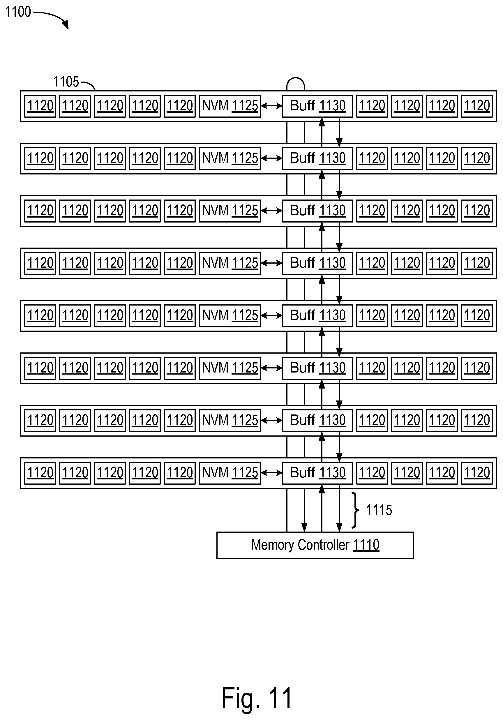 Patent US12586617 Figure 10 – Memory module and system supporting parallel and serial access modes