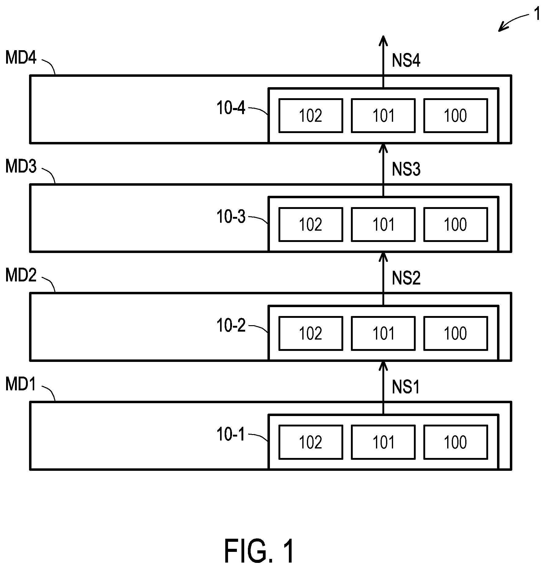 Patent US12586618 Figure 1 – Memory system and memory die