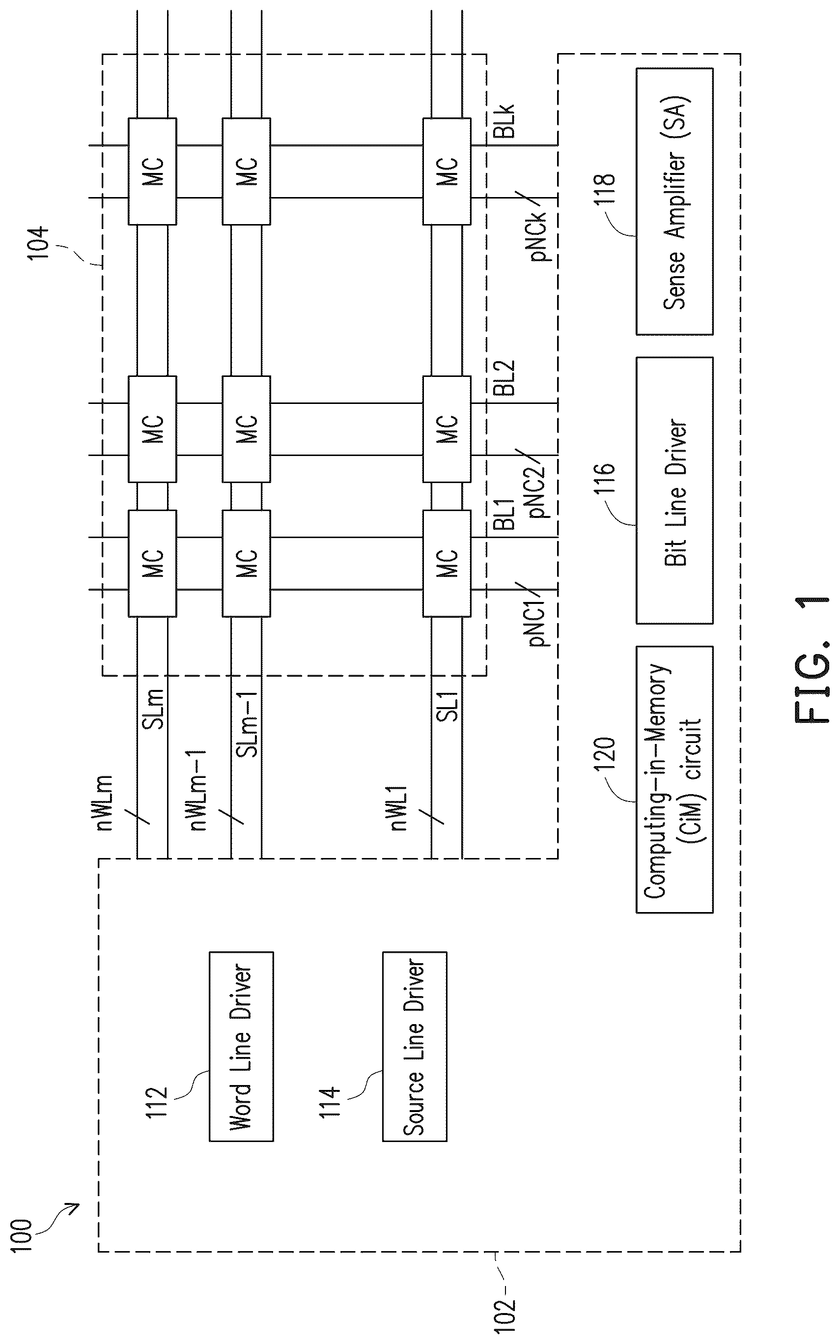 Patent US12586619 Figure 1 – Integrated circuit device and methods