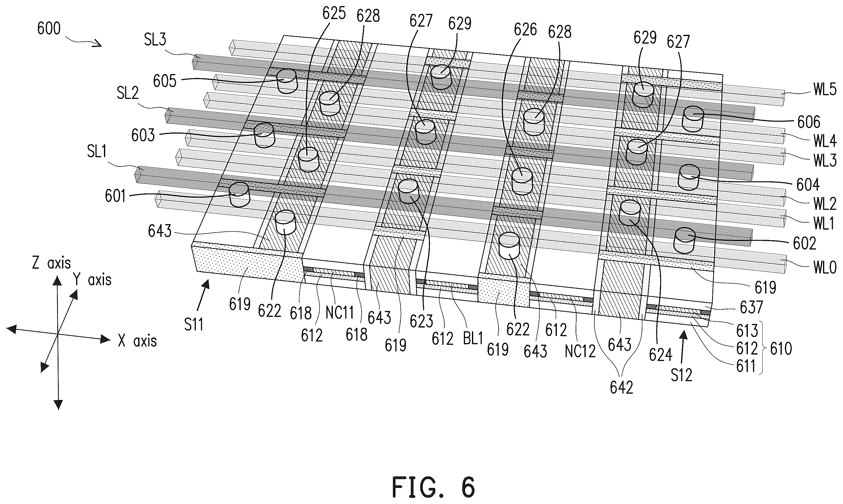 Patent US12586619 Figure 6 – Integrated circuit device and methods