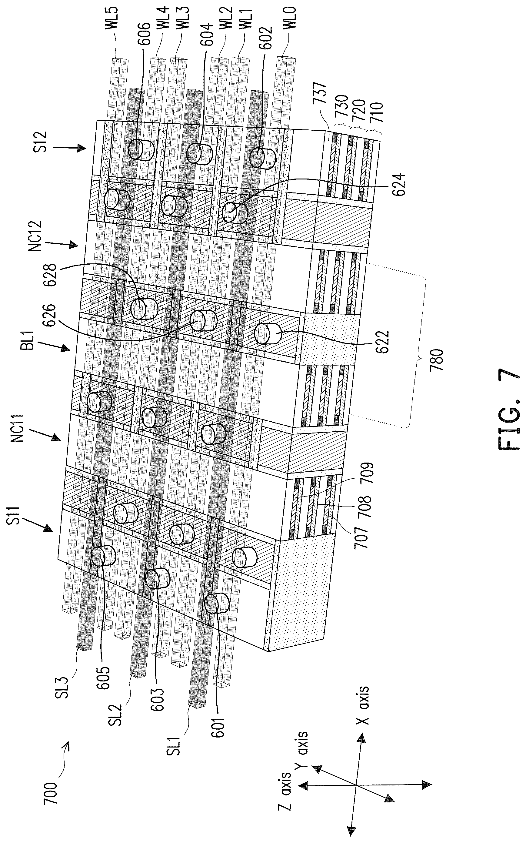 Patent US12586619 Figure 7 – Integrated circuit device and methods