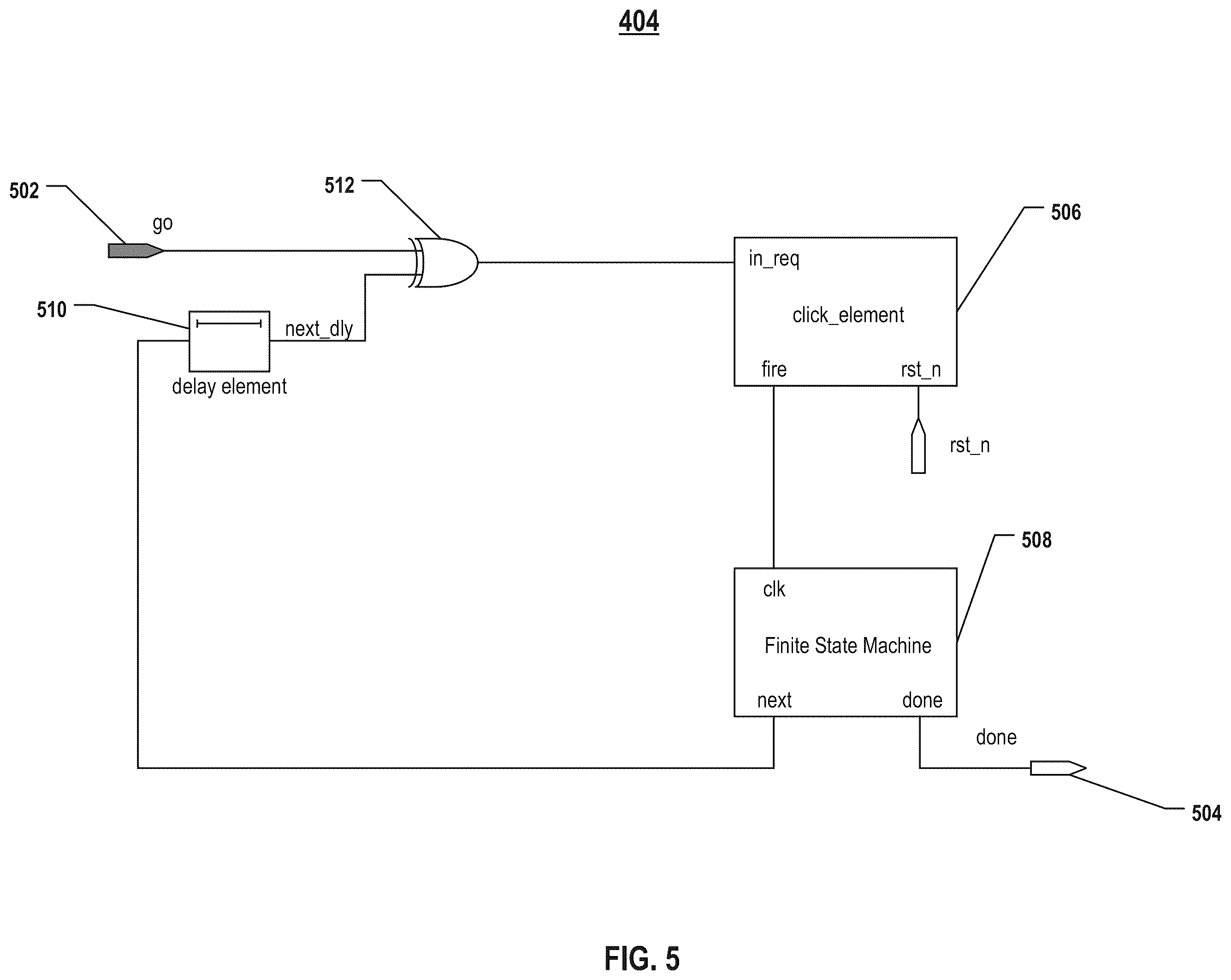 Patent US12586620 Figure 6 – Memory device including sub-control circuit with asynchronous control logic