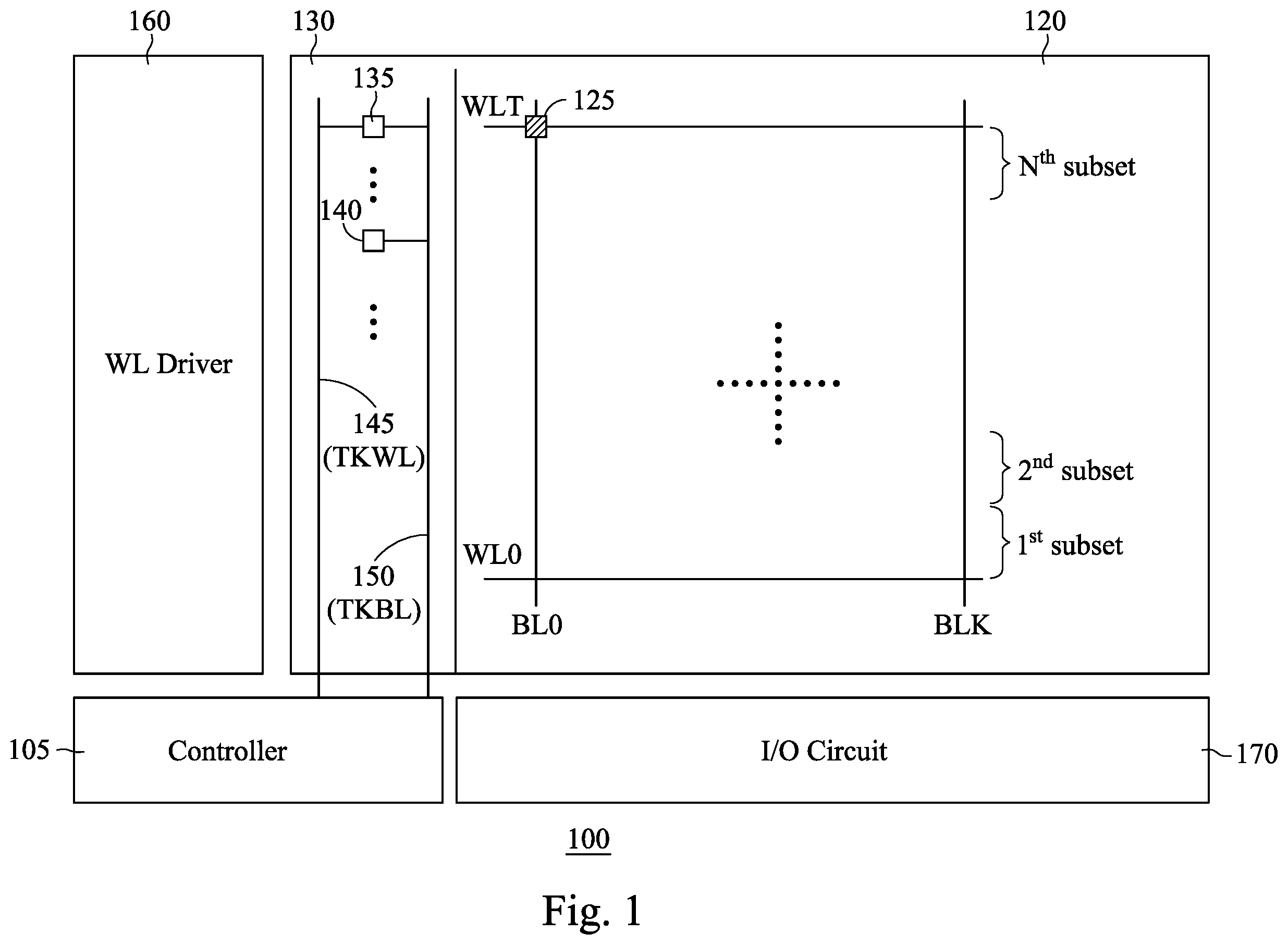 Patent US12586628 Figure 1 – Adjusting pulse width based on address signal in memory devices