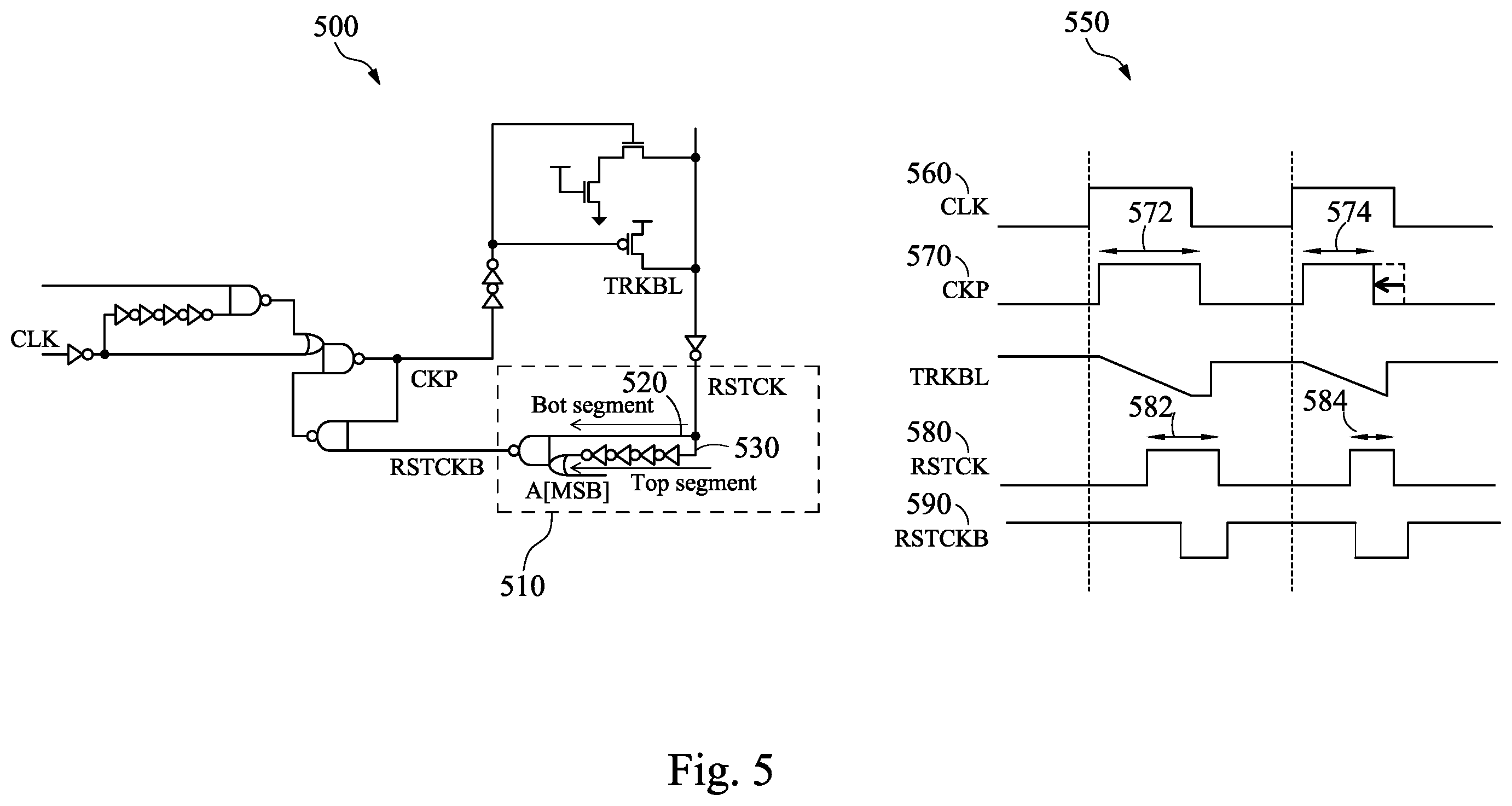 Patent US12586628 Figure 5 – Adjusting pulse width based on address signal in memory devices