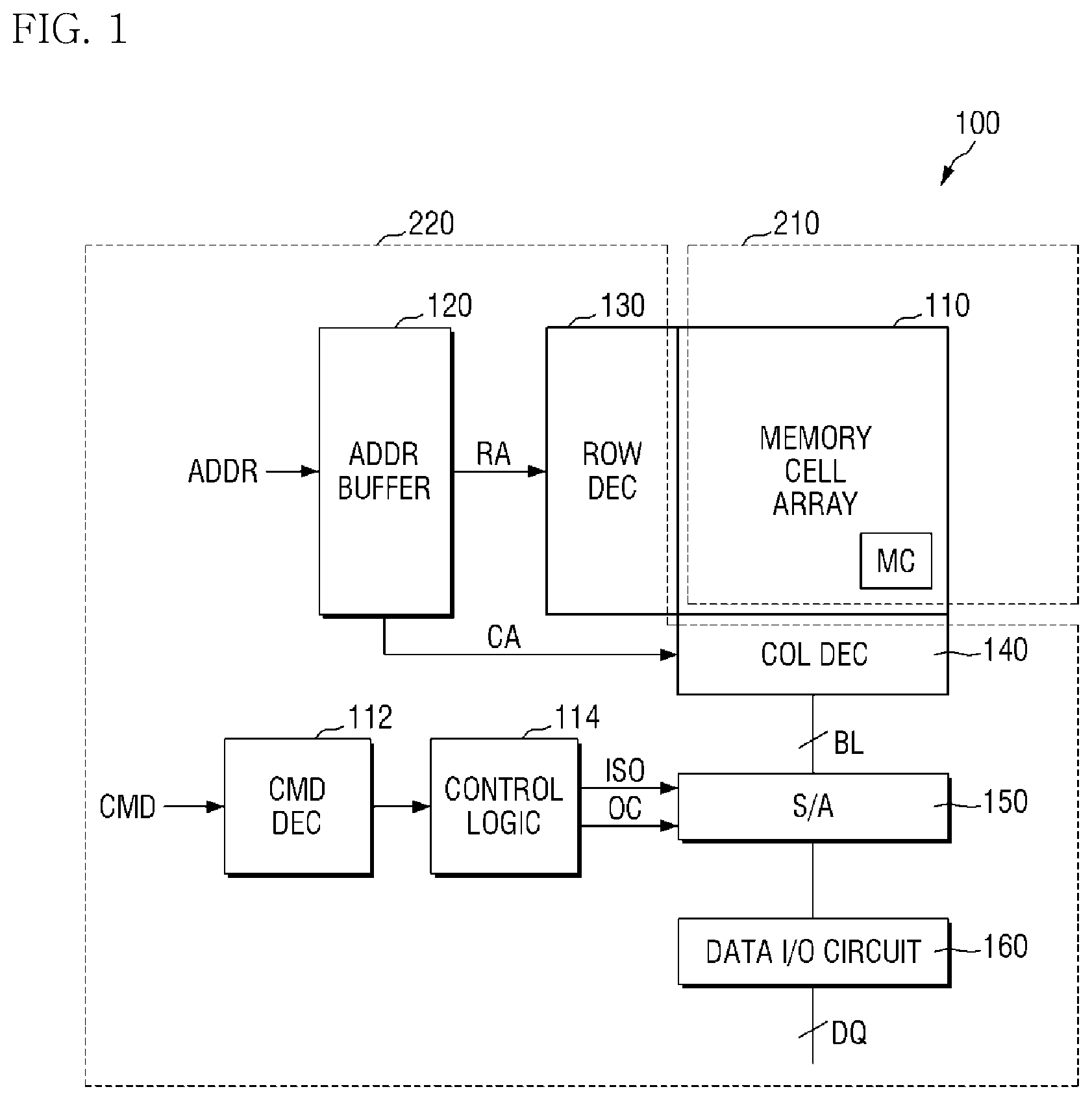 Patent US12586631 — Memory device having load offset mismatch compensation — Figure 1