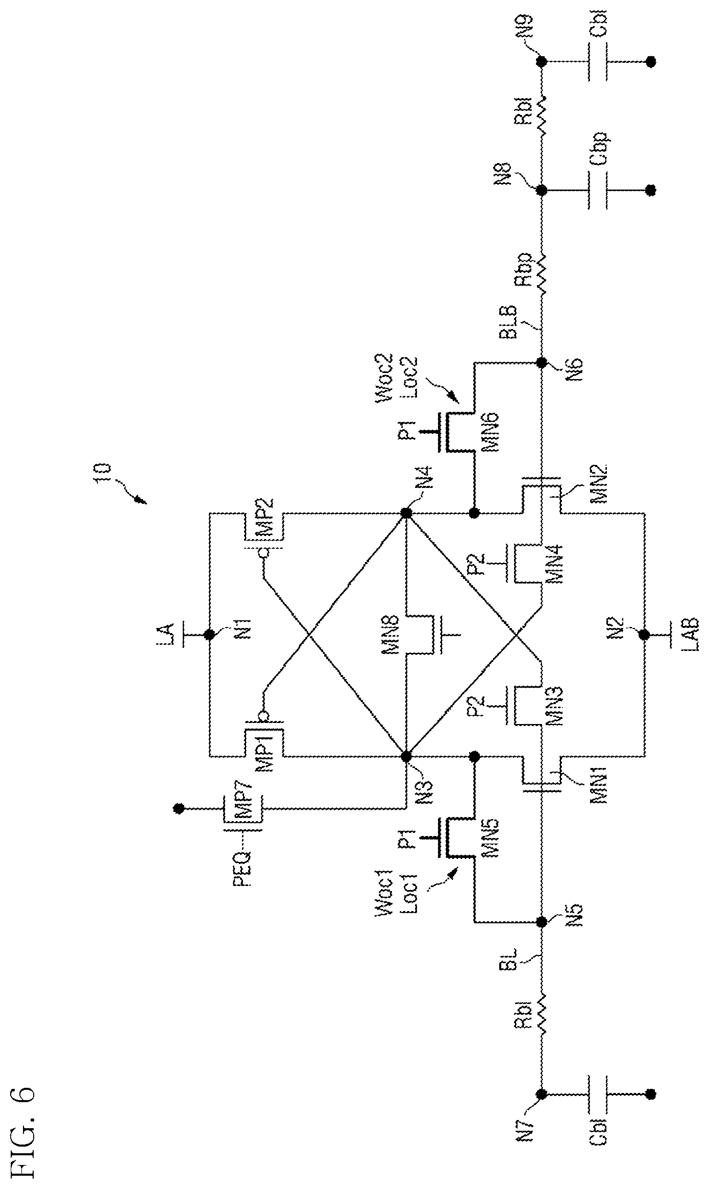 Patent US12586631 Figure 4 – Memory device having load offset mismatch compensation