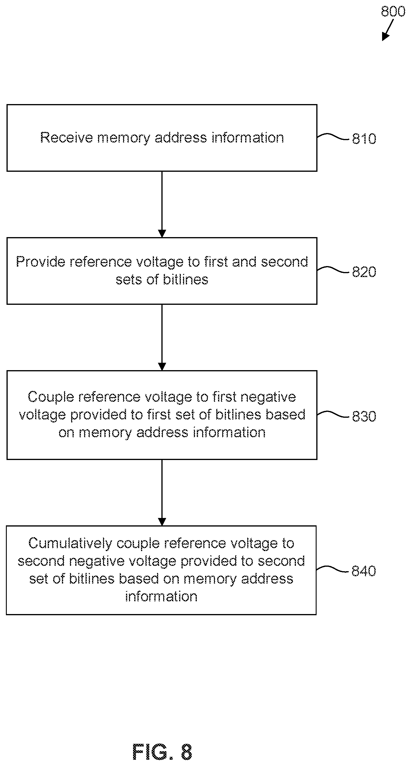 Patent US12586635 Figure 8 – Static random access memory with write assist circuit