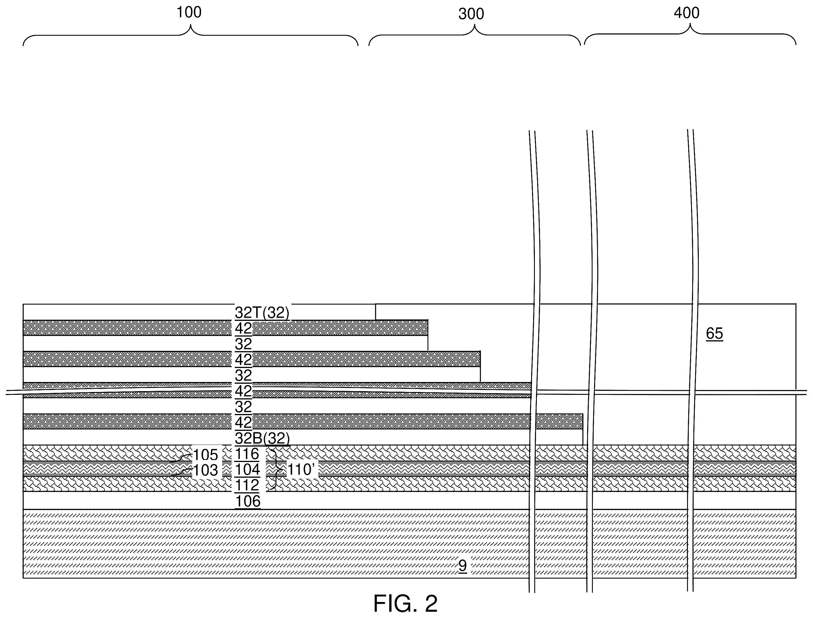 Patent US12586644 Figure 2 – Three-dimensional memory device including crack-resistant backside passivation structure and methods of forming the same