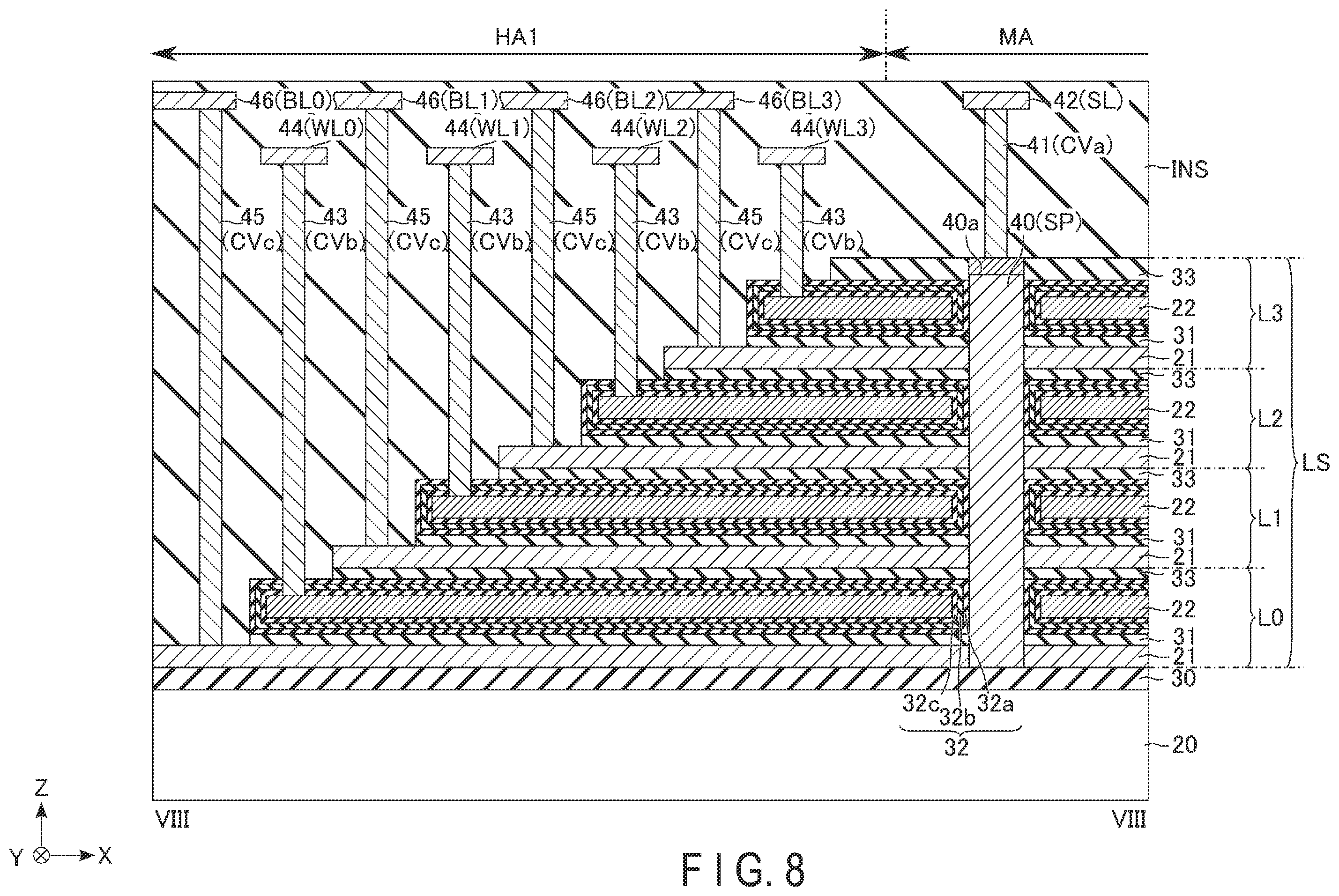 Patent US12586648 Figure 8 – Memory device