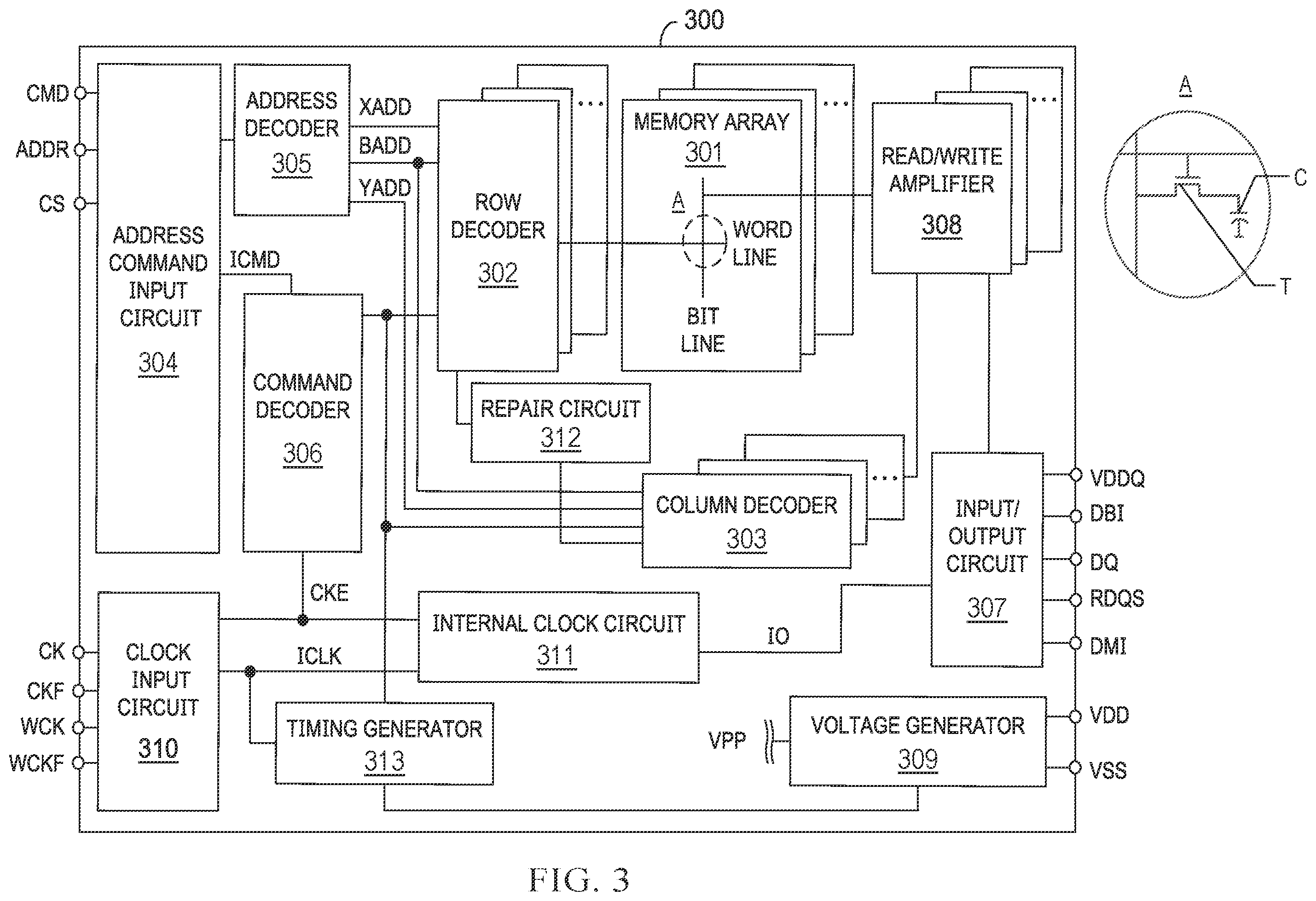 Patent US12586660 Figure 3 – Memory device and operation method thereof, memory system, and computer system