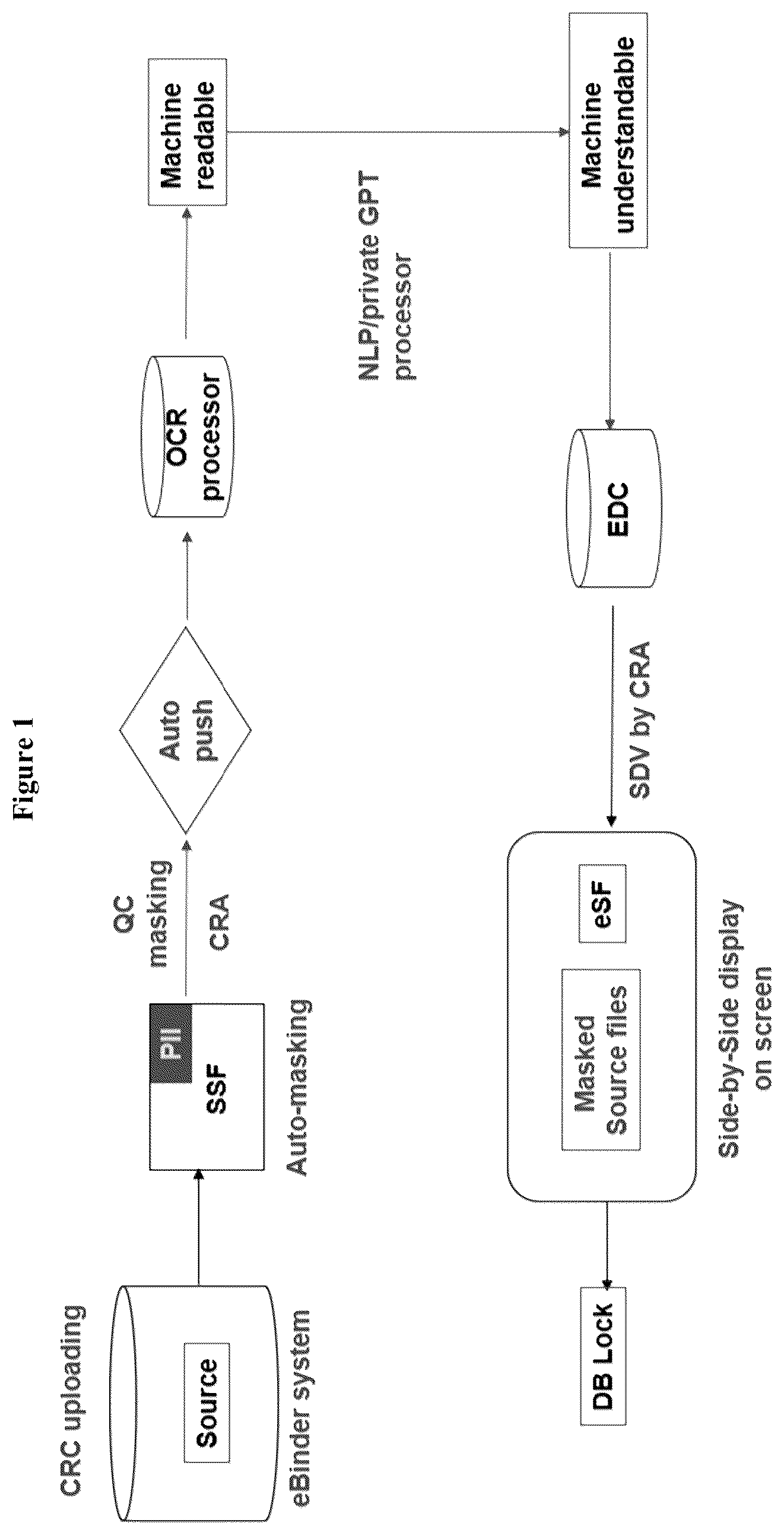 Patent US12586669 Figure 1 – Electronic binder system (ebinder) for processing source data to EDC systems
