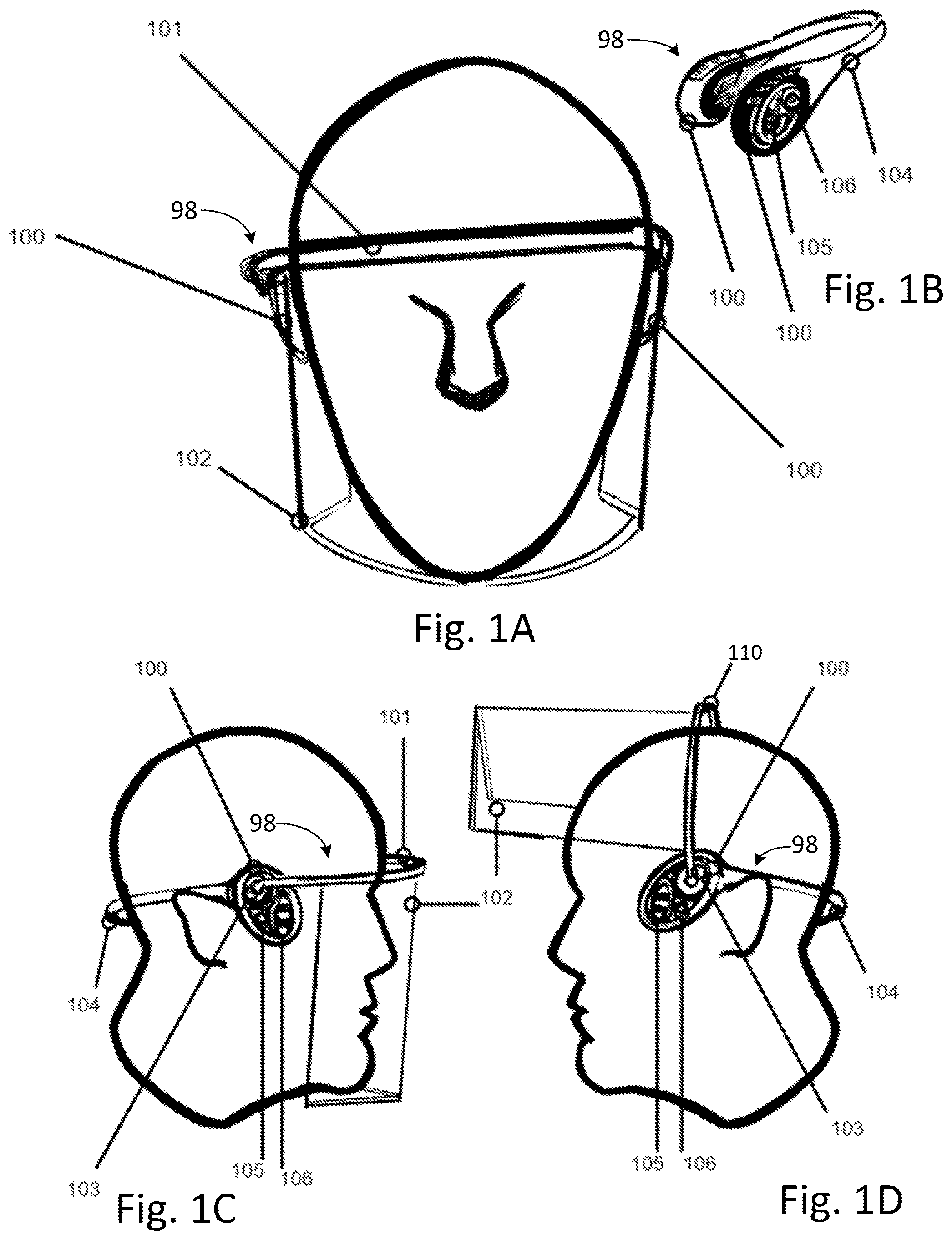 Patent US12586681 Figure 1 – Clinical personal protective equipment with integrated display and medical device control system