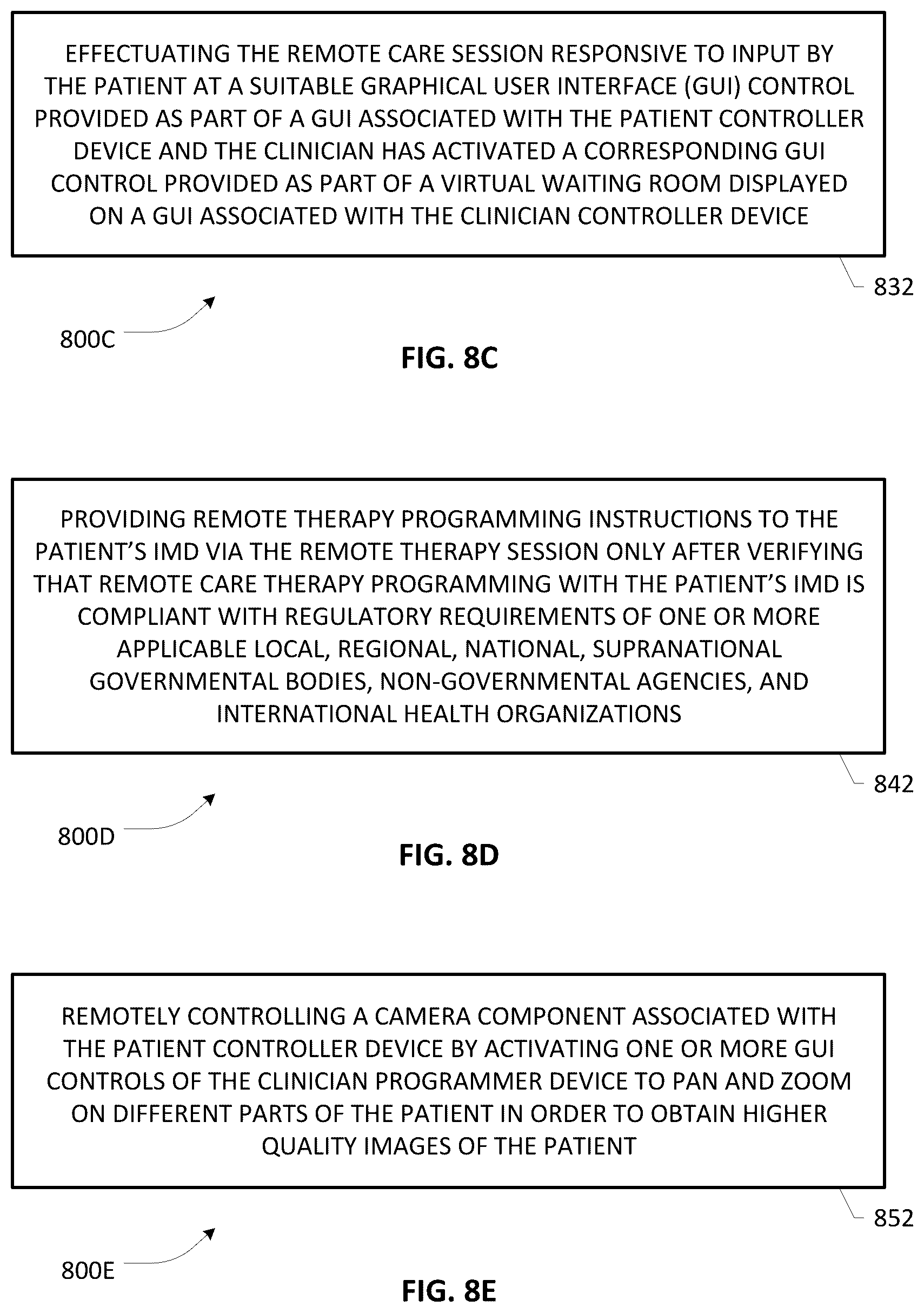 Patent US12586689 Figure 14 – UI design for patient and clinician controller devices operative in a remote care architecture