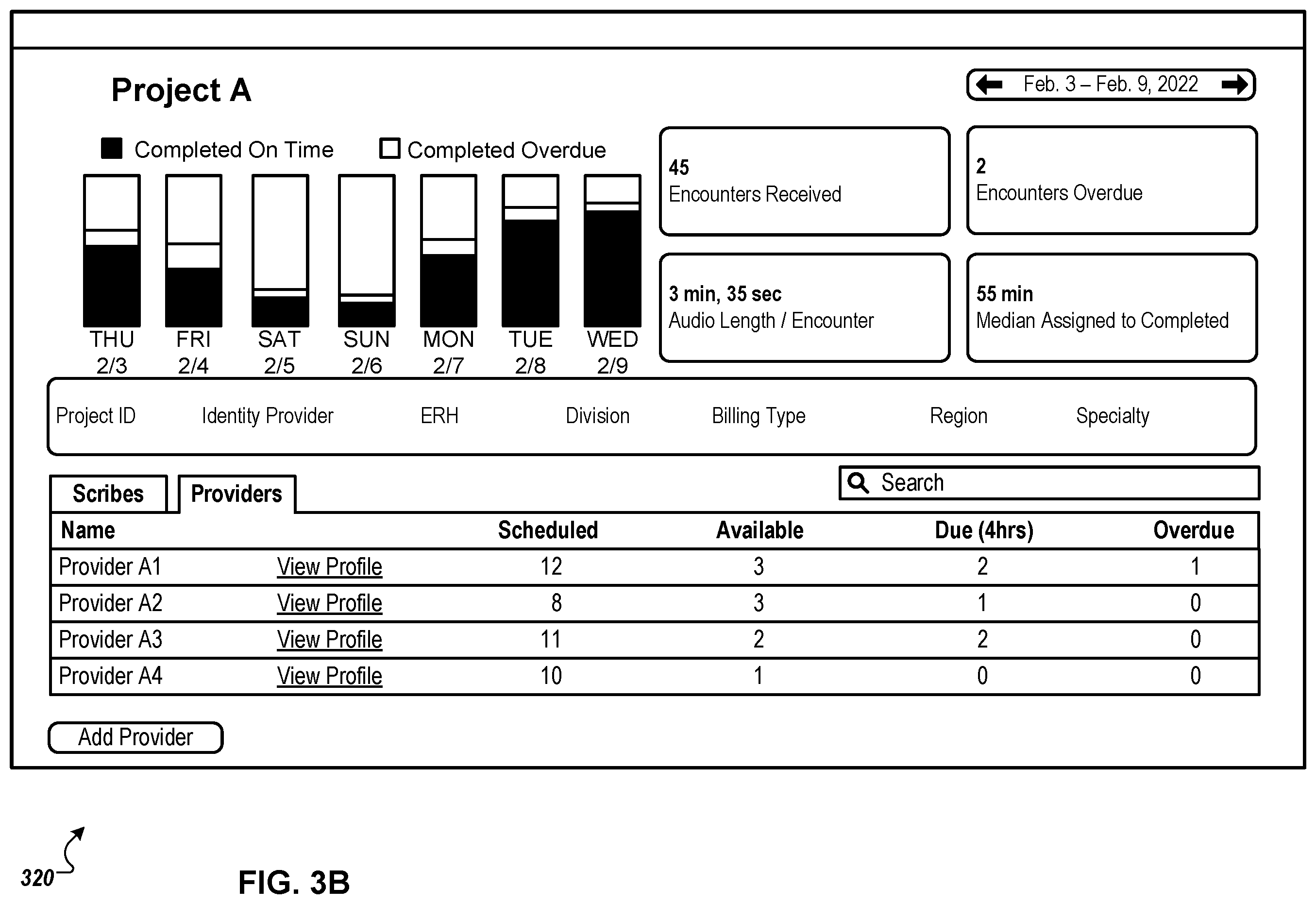 Patent US12586690 Figure 4 – Platform and interfaces for facilitating communication in a clinical service environment