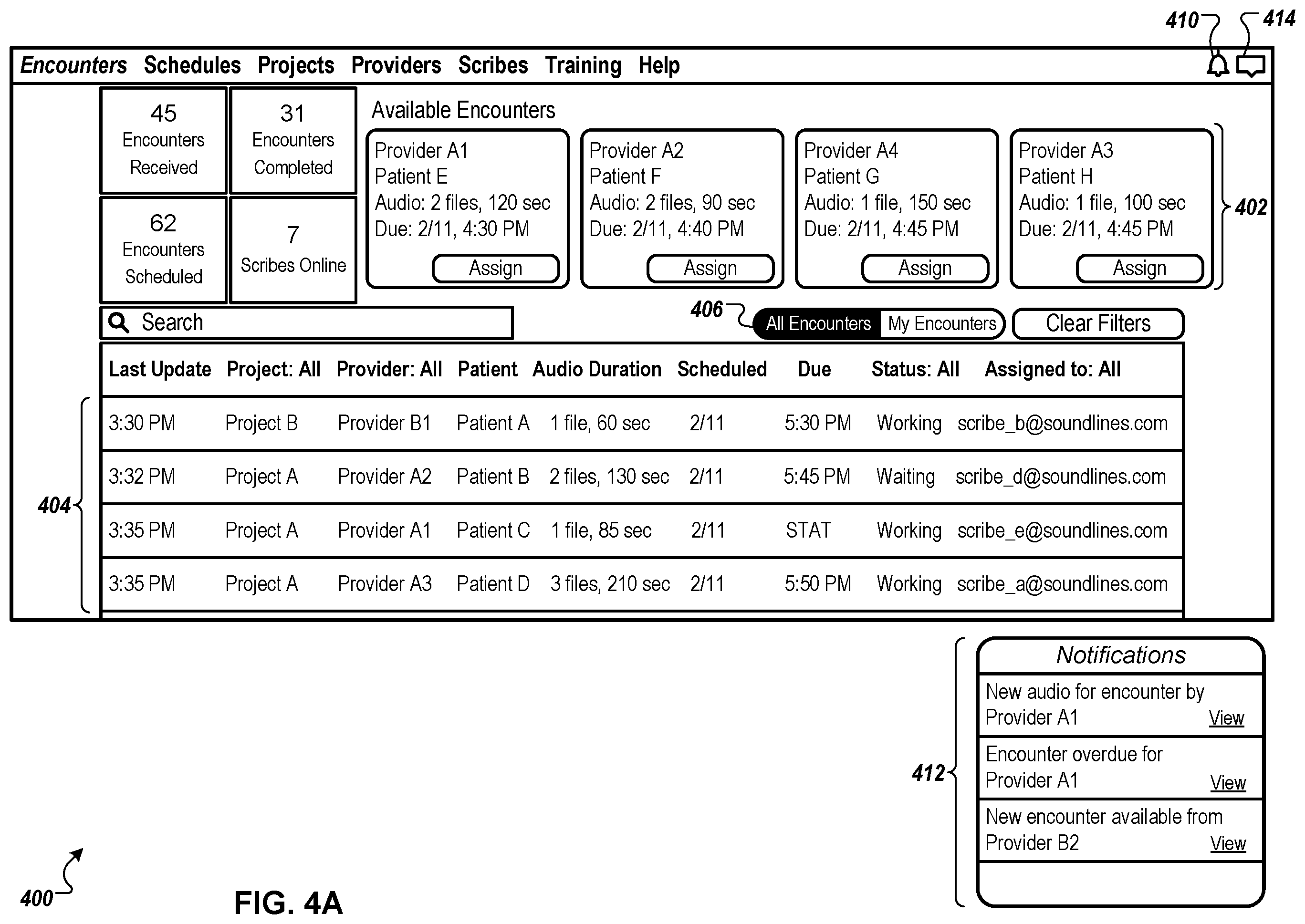 Patent US12586690 Figure 8 – Platform and interfaces for facilitating communication in a clinical service environment