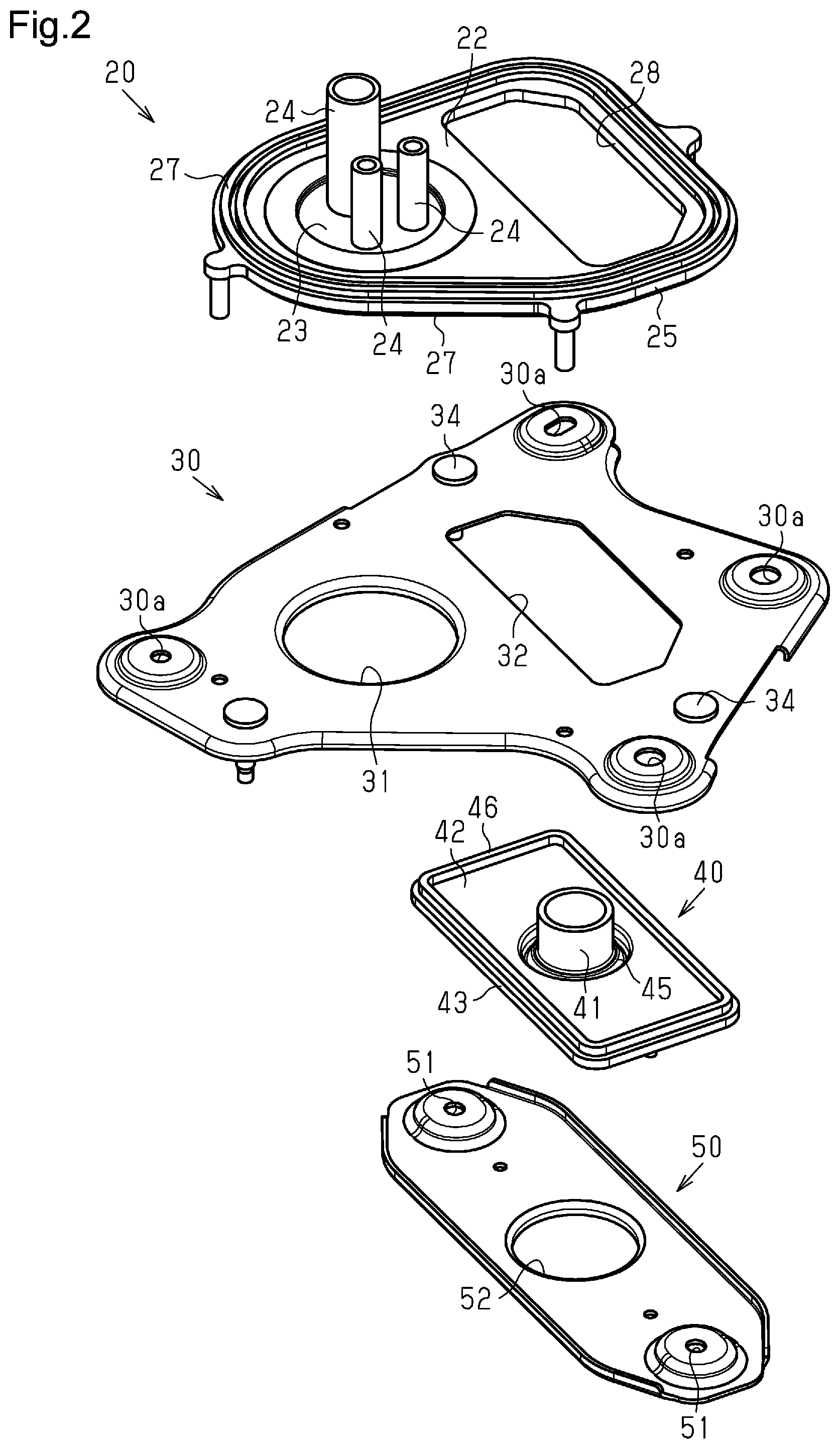 Patent US12586697 Figure 2 – Grommet unit and waterproof structure