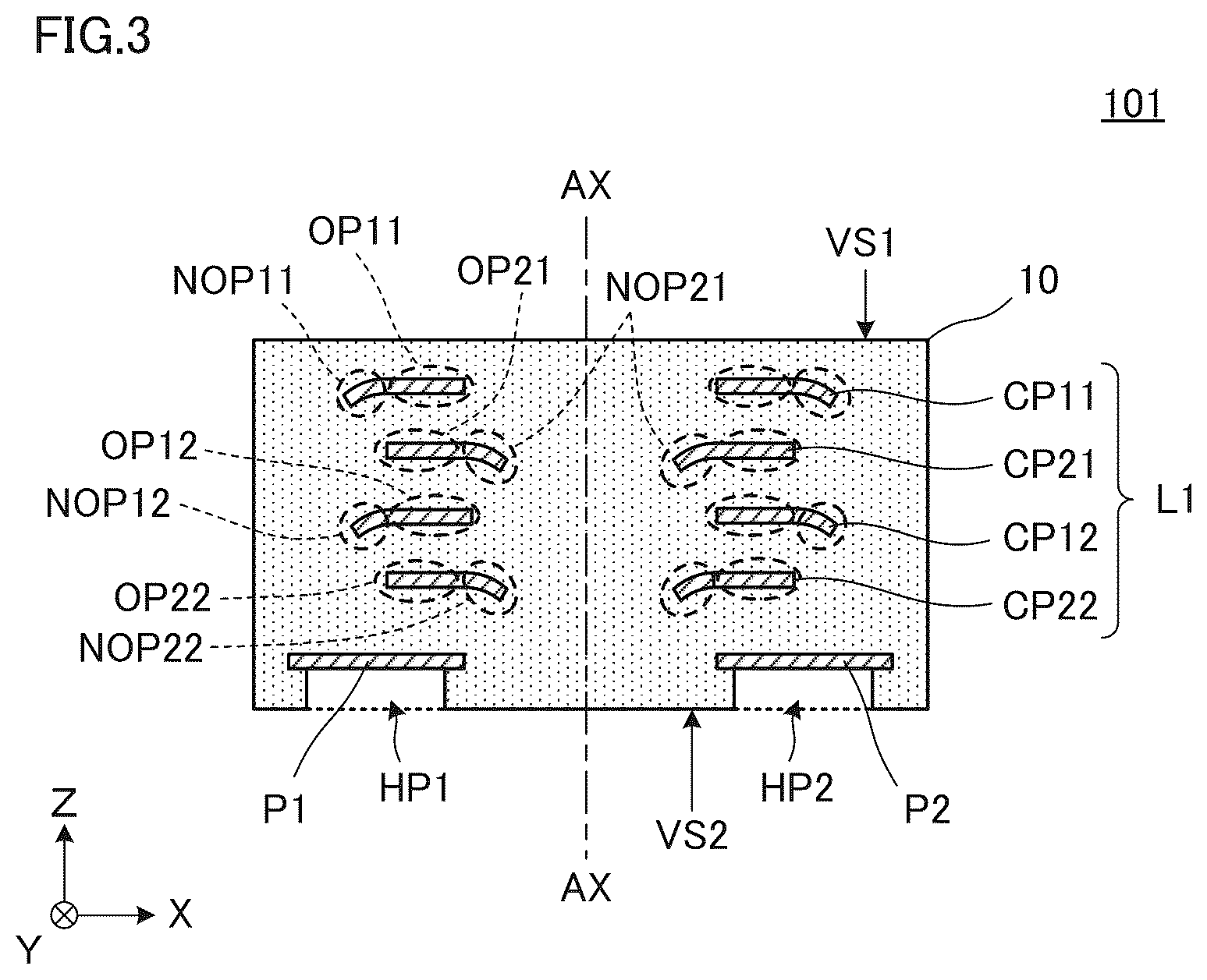 Patent US12586707 Figure 3 – Multilayer resin substrate and method of manufacturing multilayer resin substrate