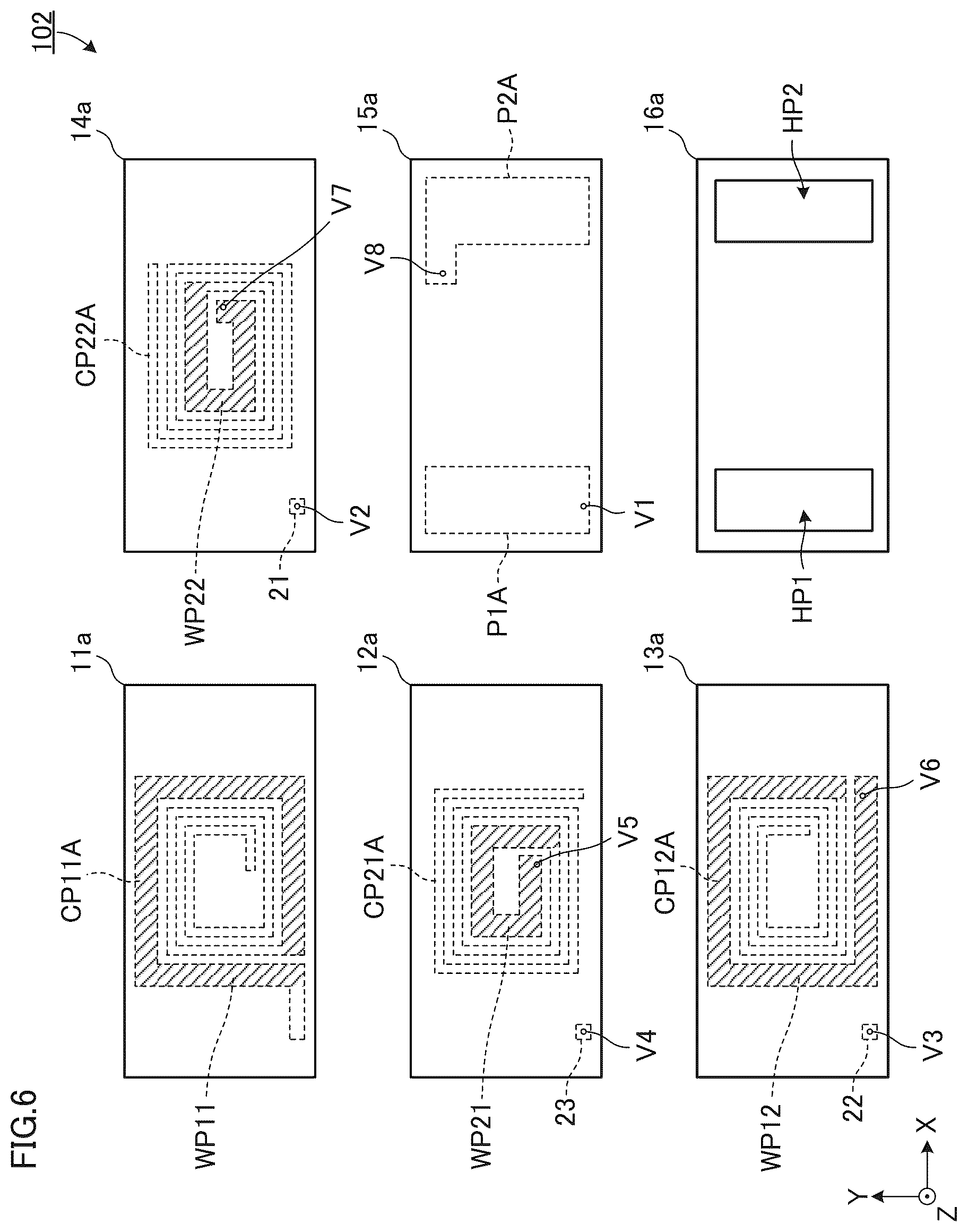 Patent US12586707 Figure 6 – Multilayer resin substrate and method of manufacturing multilayer resin substrate