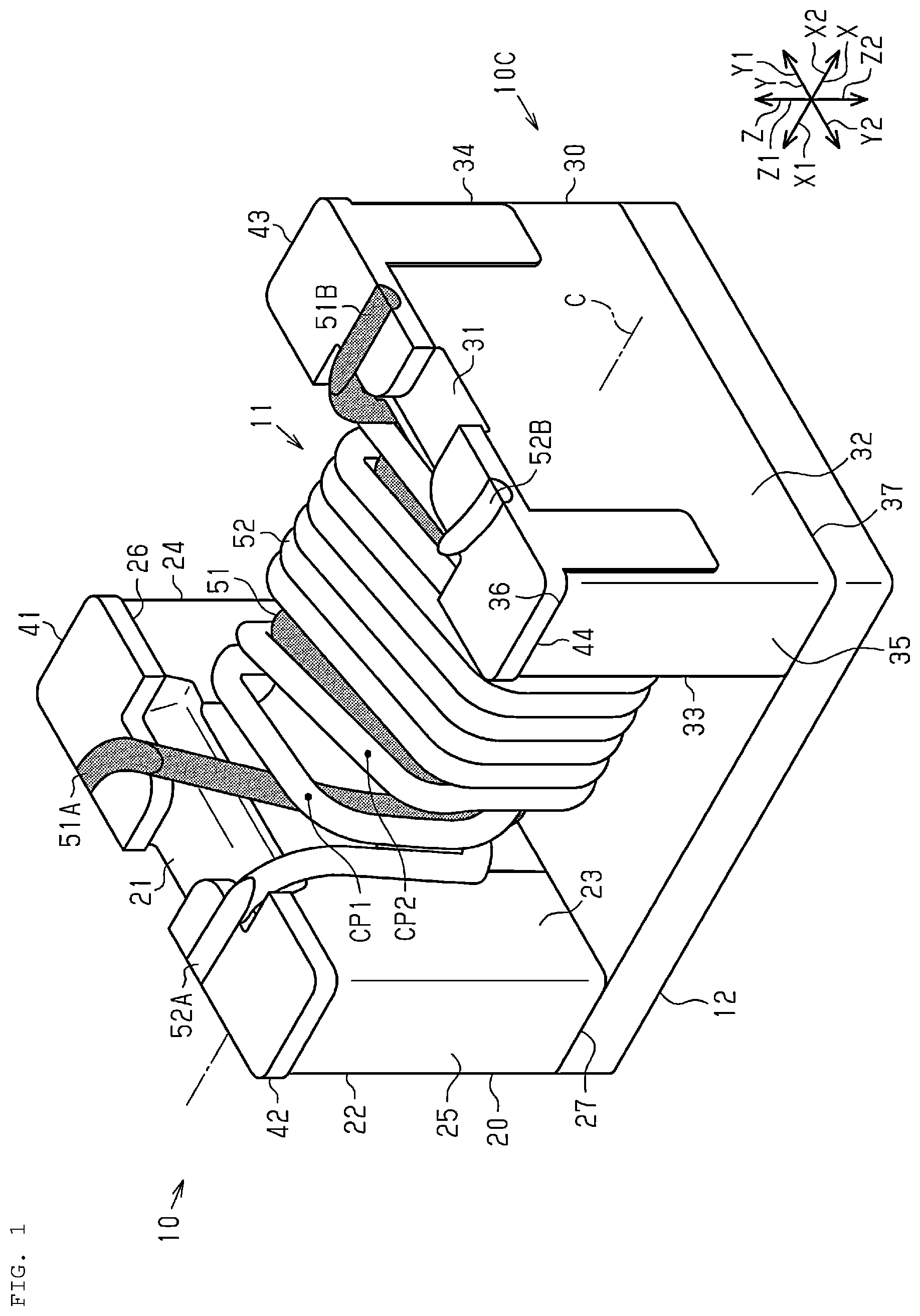 Patent US12586710 Figure 1 – Coil component