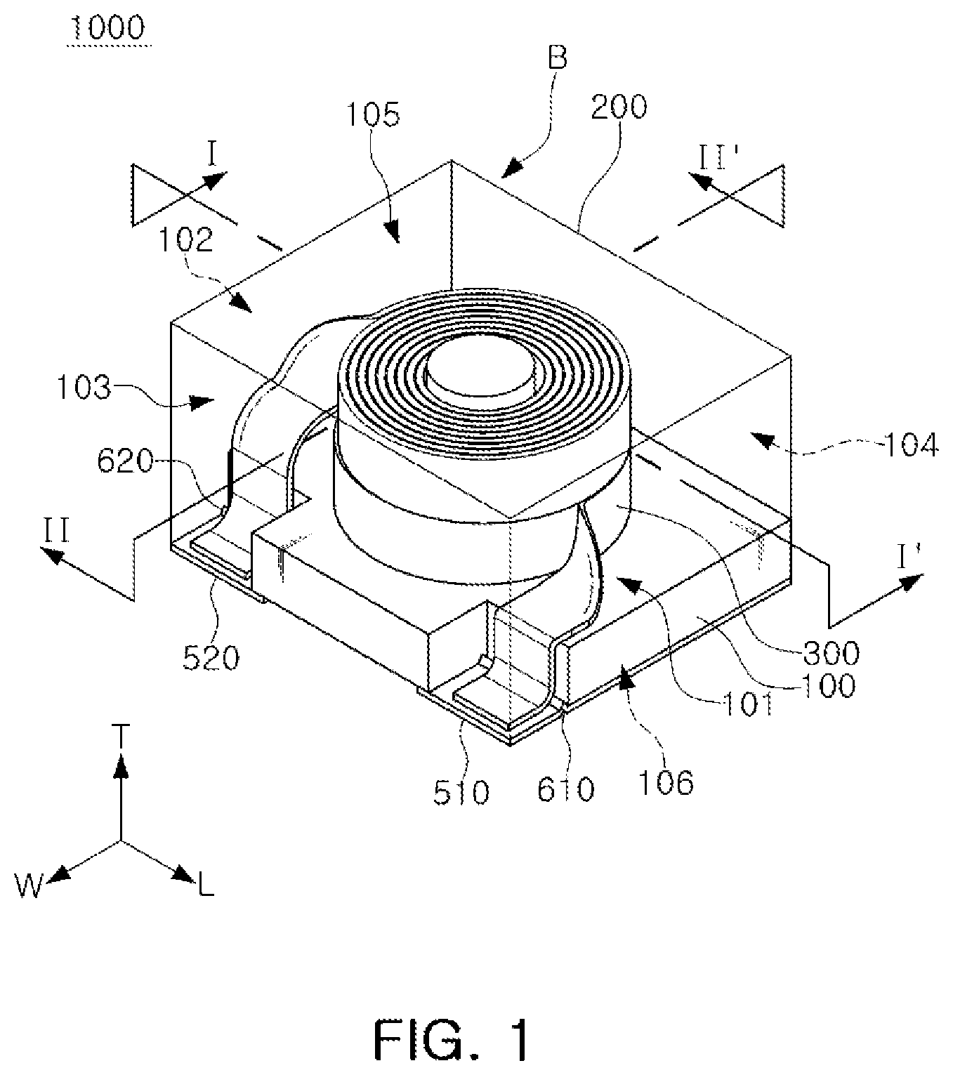 Patent US12586711 Figure 1 – Coil component