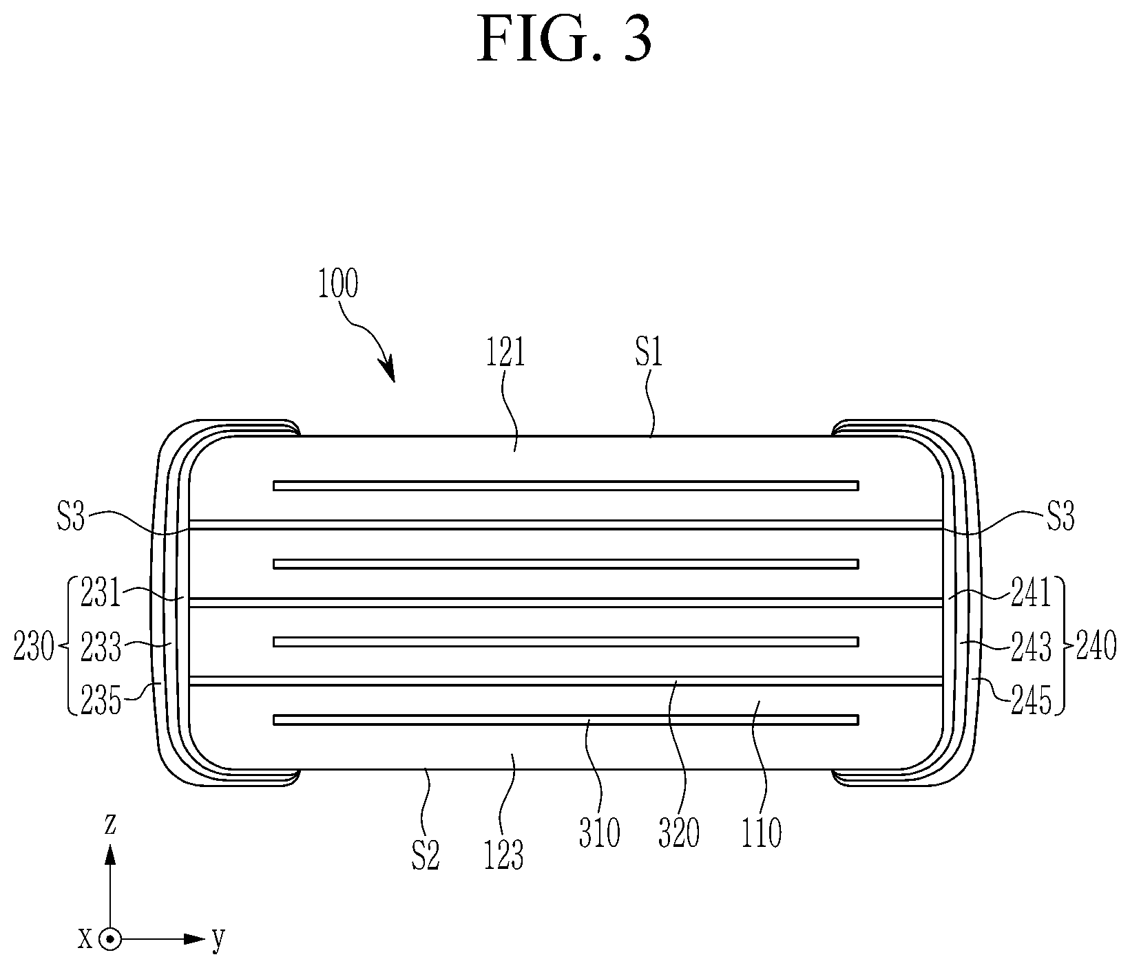 Patent US12586718 Figure 3 – Multilayer ceramic electronic component