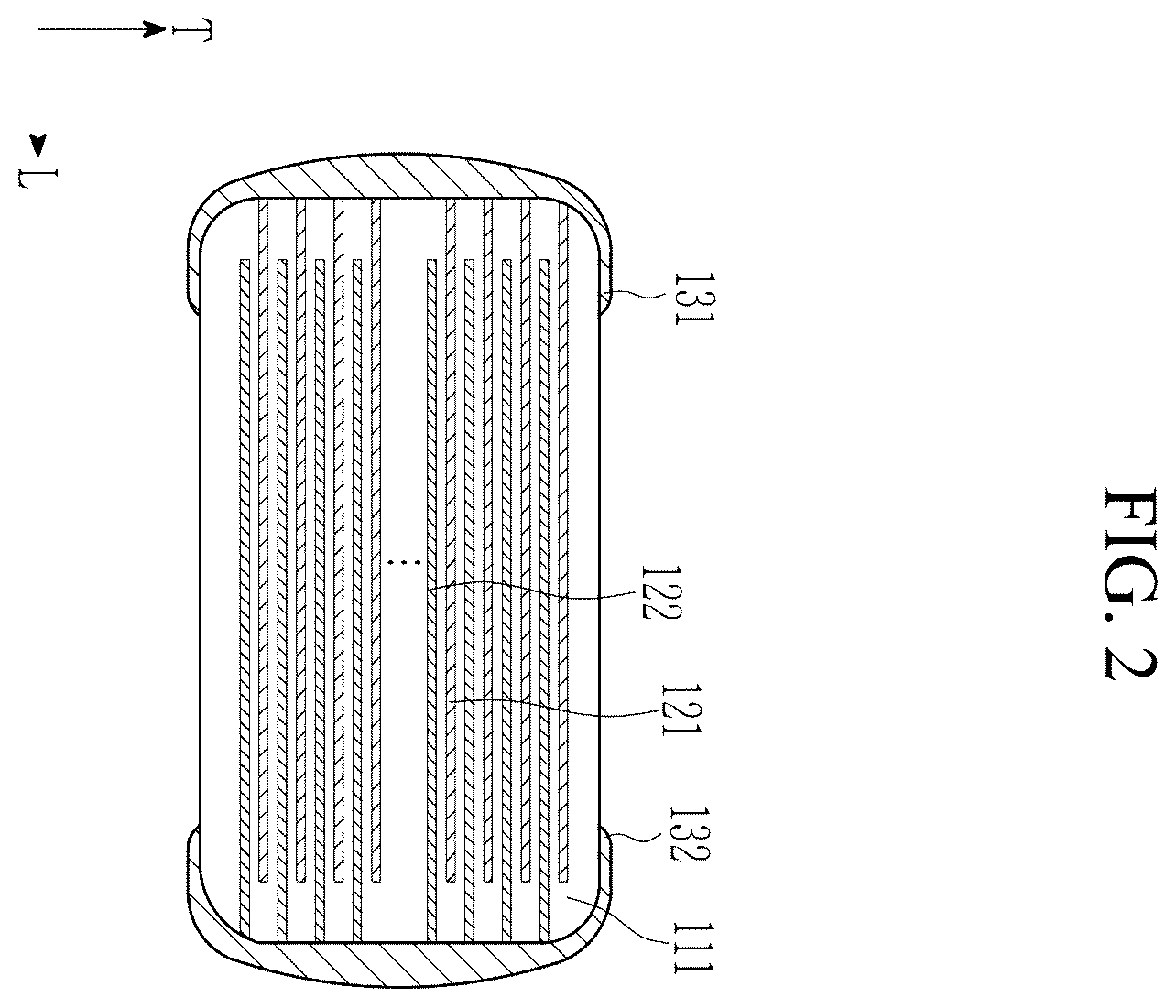 Patent US12586728 Figure 2 – Multilayered capacitor and manufacturing method thereof