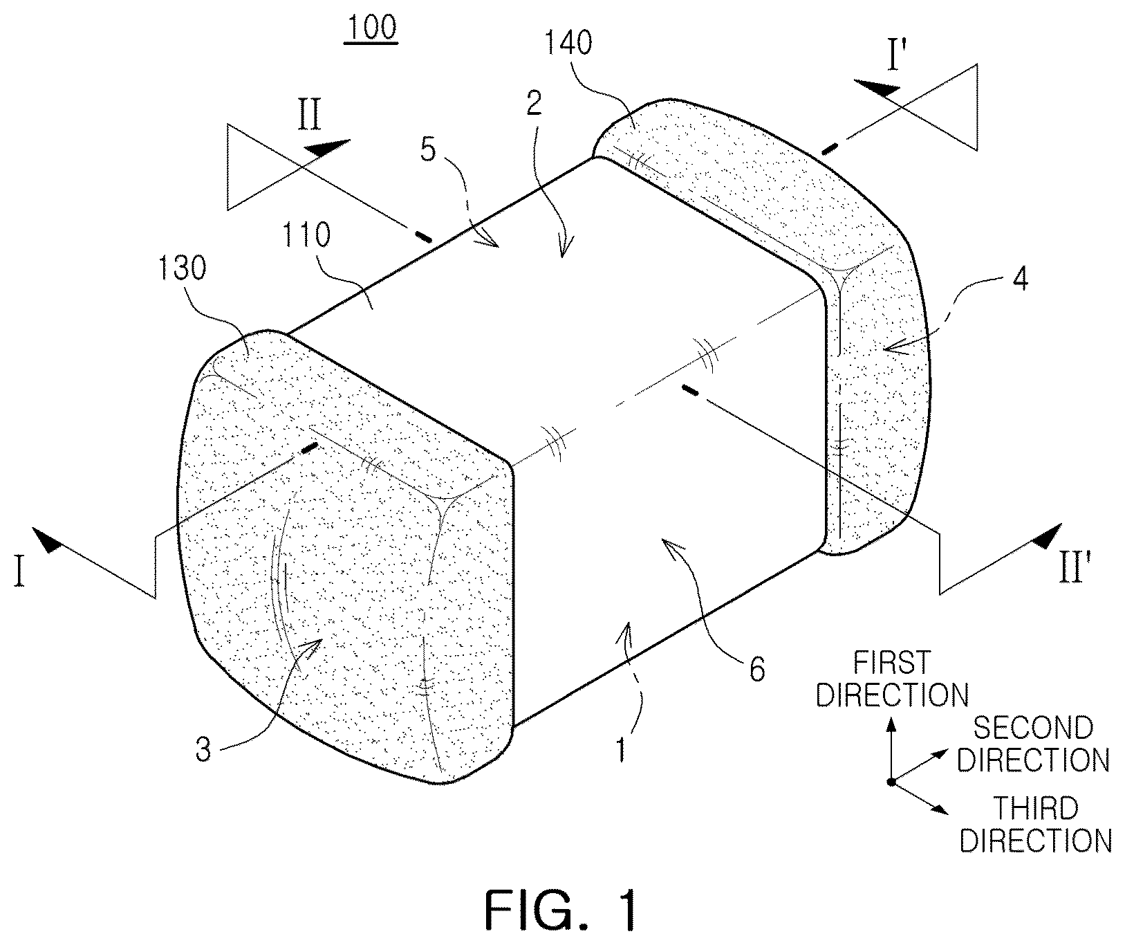 Patent US12586729 Figure 1 – Multilayer electronic component
