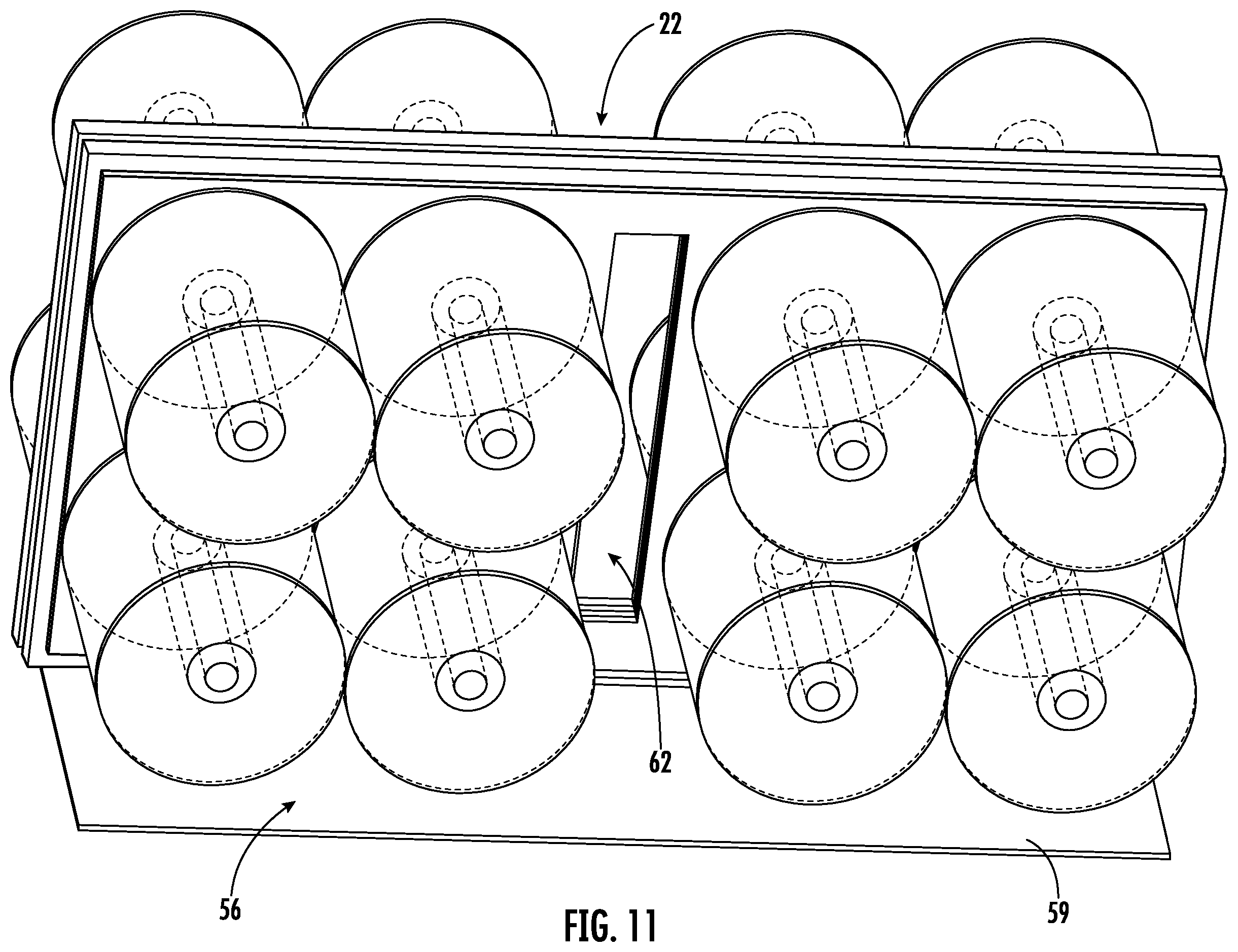 Patent US12586730 Figure 9 – Capacitor assembly with laminar bus plate arrangement